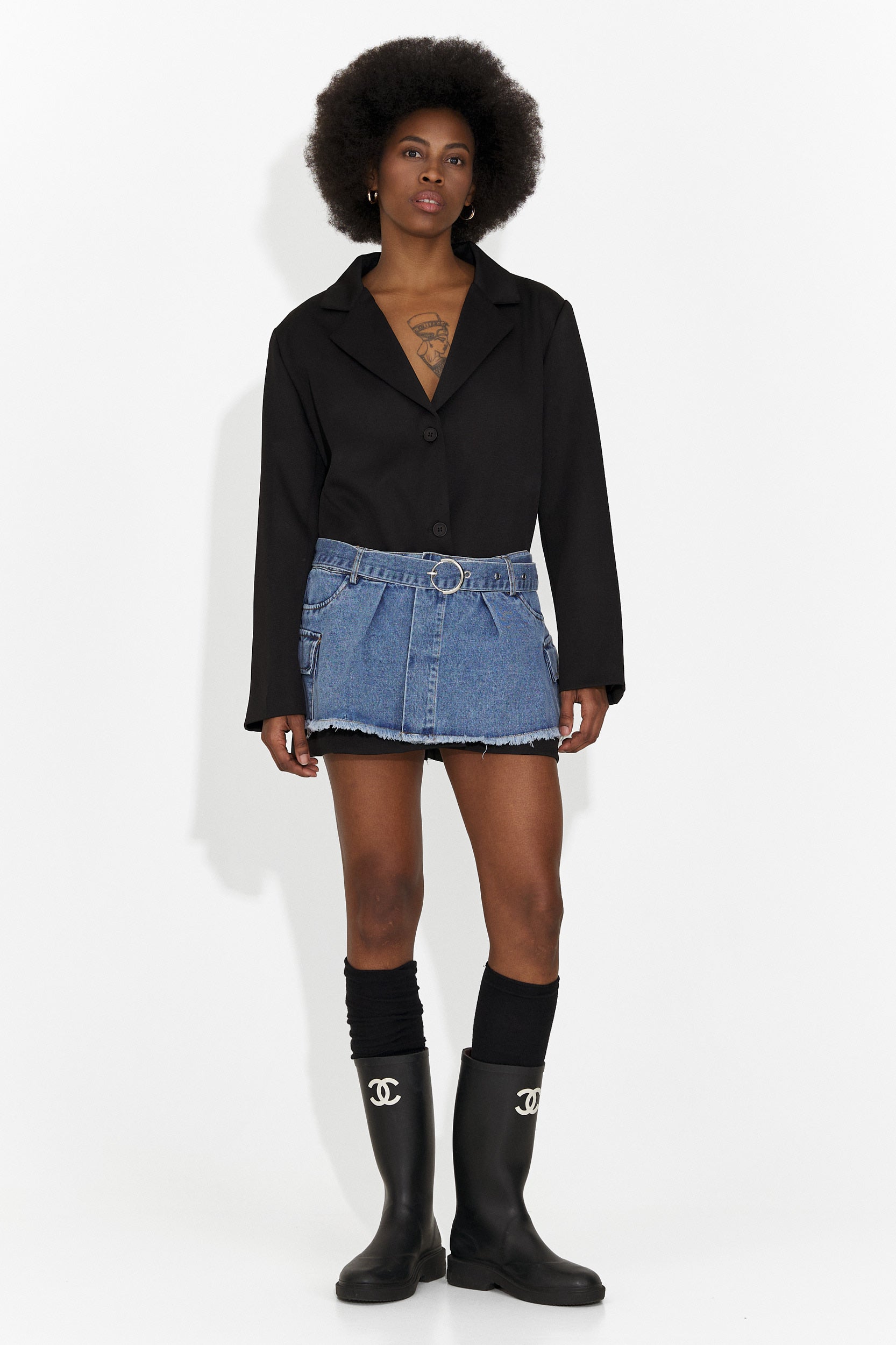 Rochie dama scurta neagra Izadora Bogas