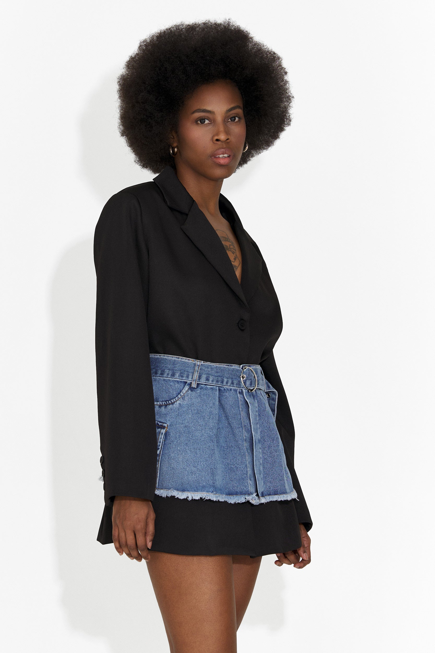 Rochie dama scurta neagra Izadora Bogas