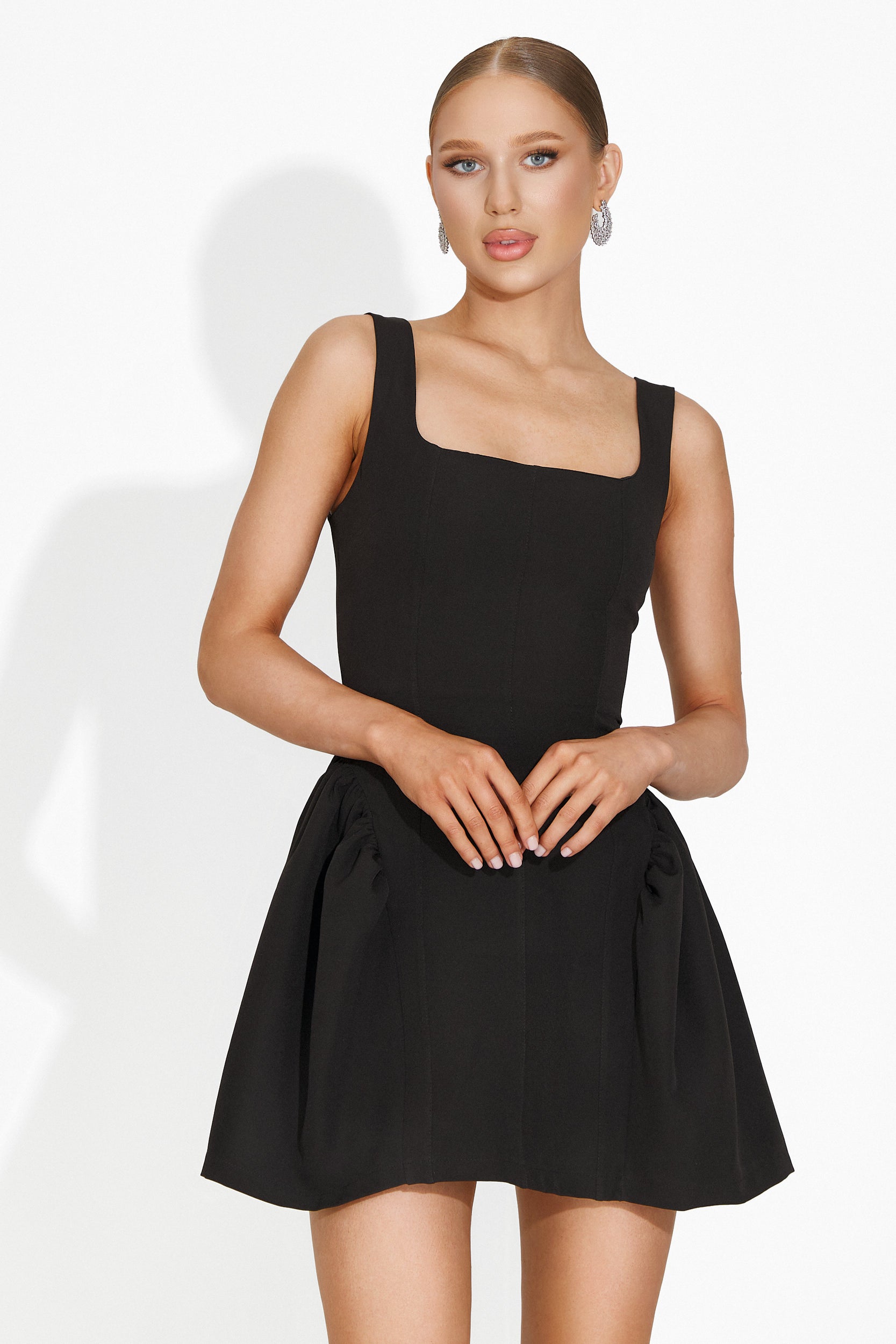 Rochie dama scurta neagra Lucynda Bogas