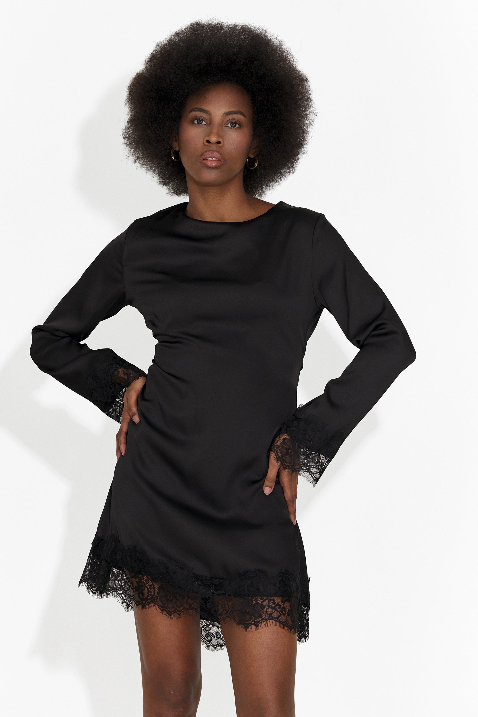 Rochie dama scurta neagra Olmaria Bogas