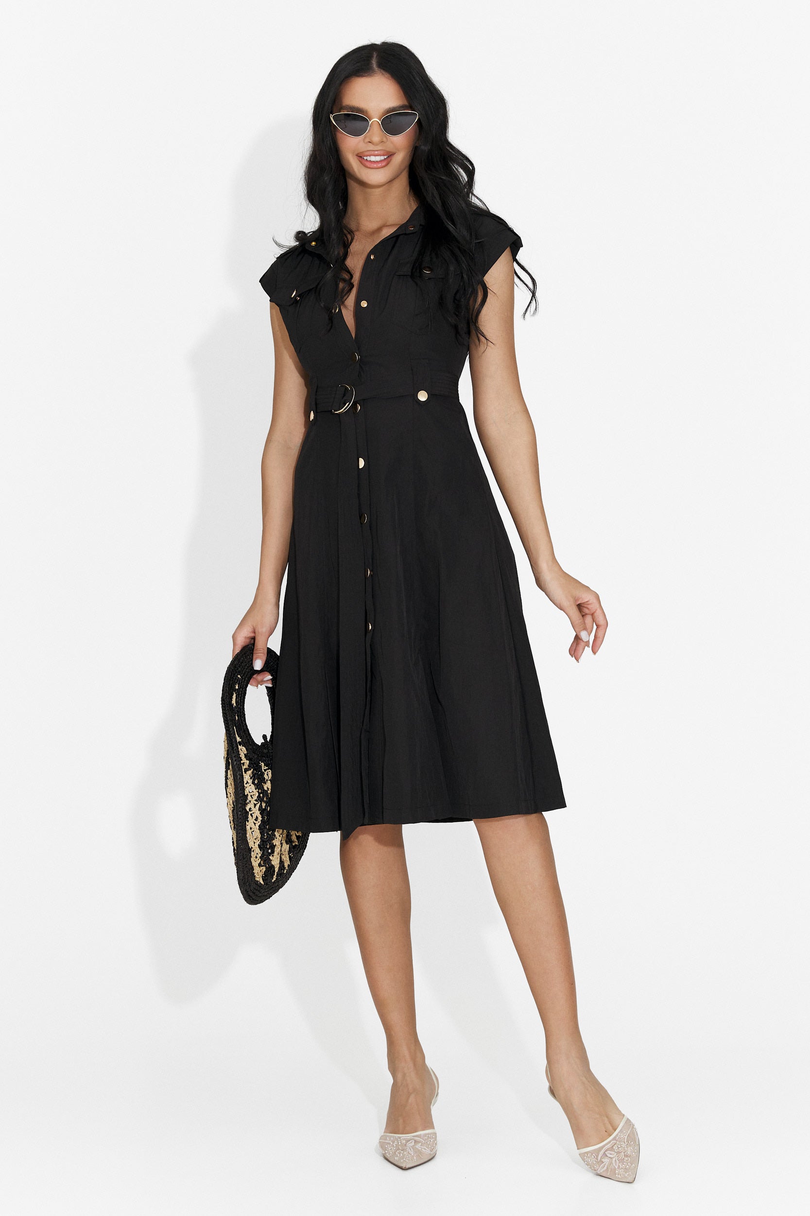 Rochie dama scurta neagra Yaldea Bogas
