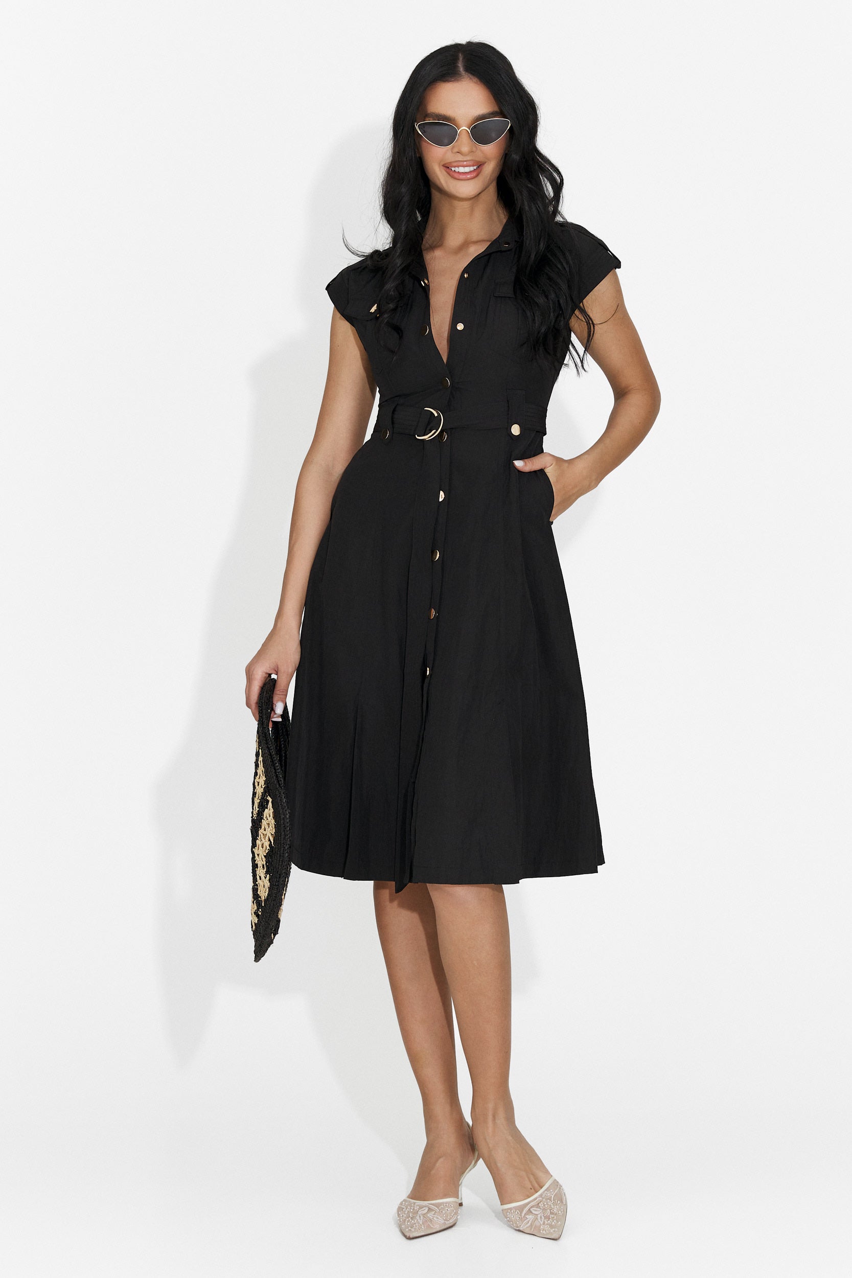 Rochie dama scurta neagra Yaldea Bogas