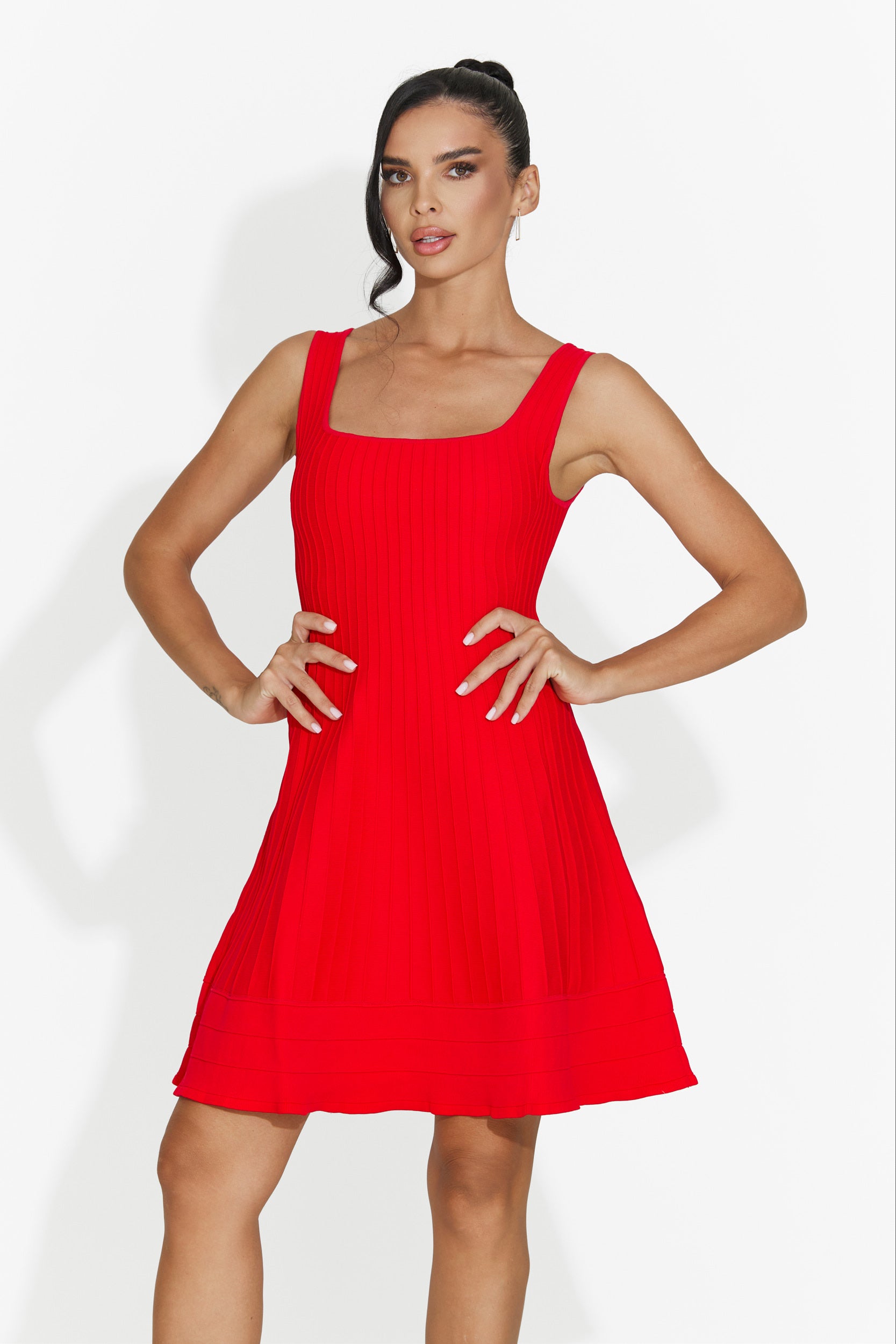 Rochie dama scurta rosie Betana Bogas