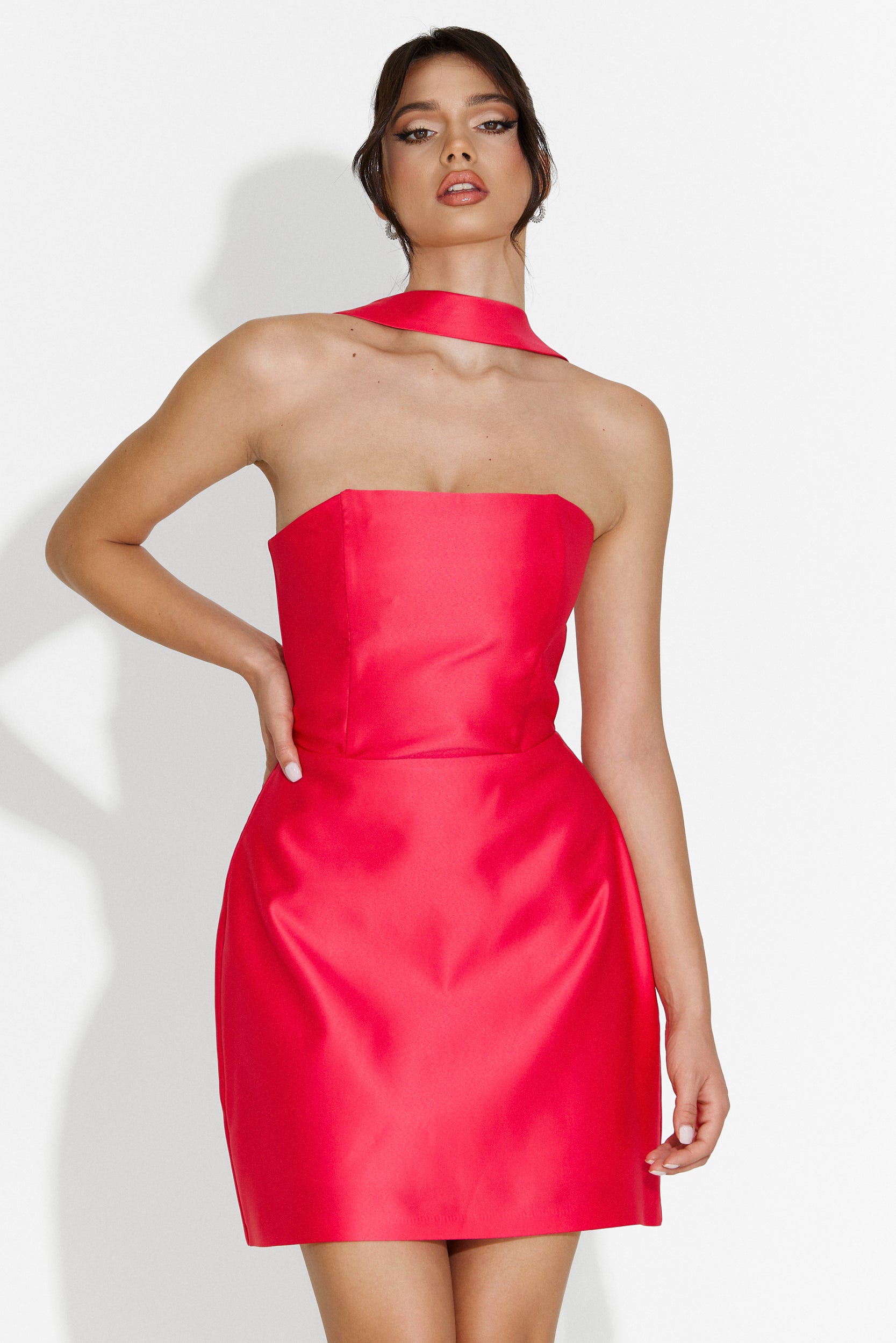 Cristela Bogas Short Red Dress for Women