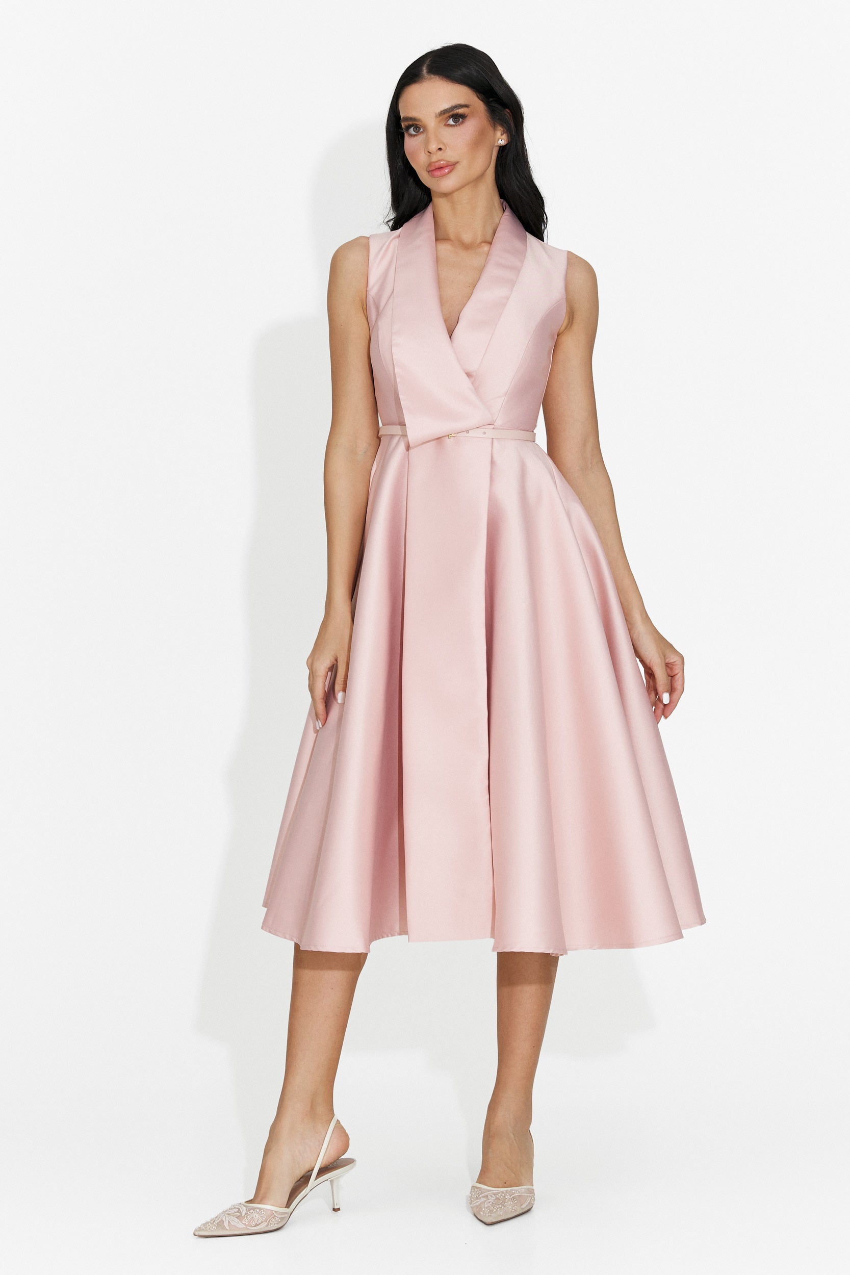 Rochie dama scurta roz Kady Bogas