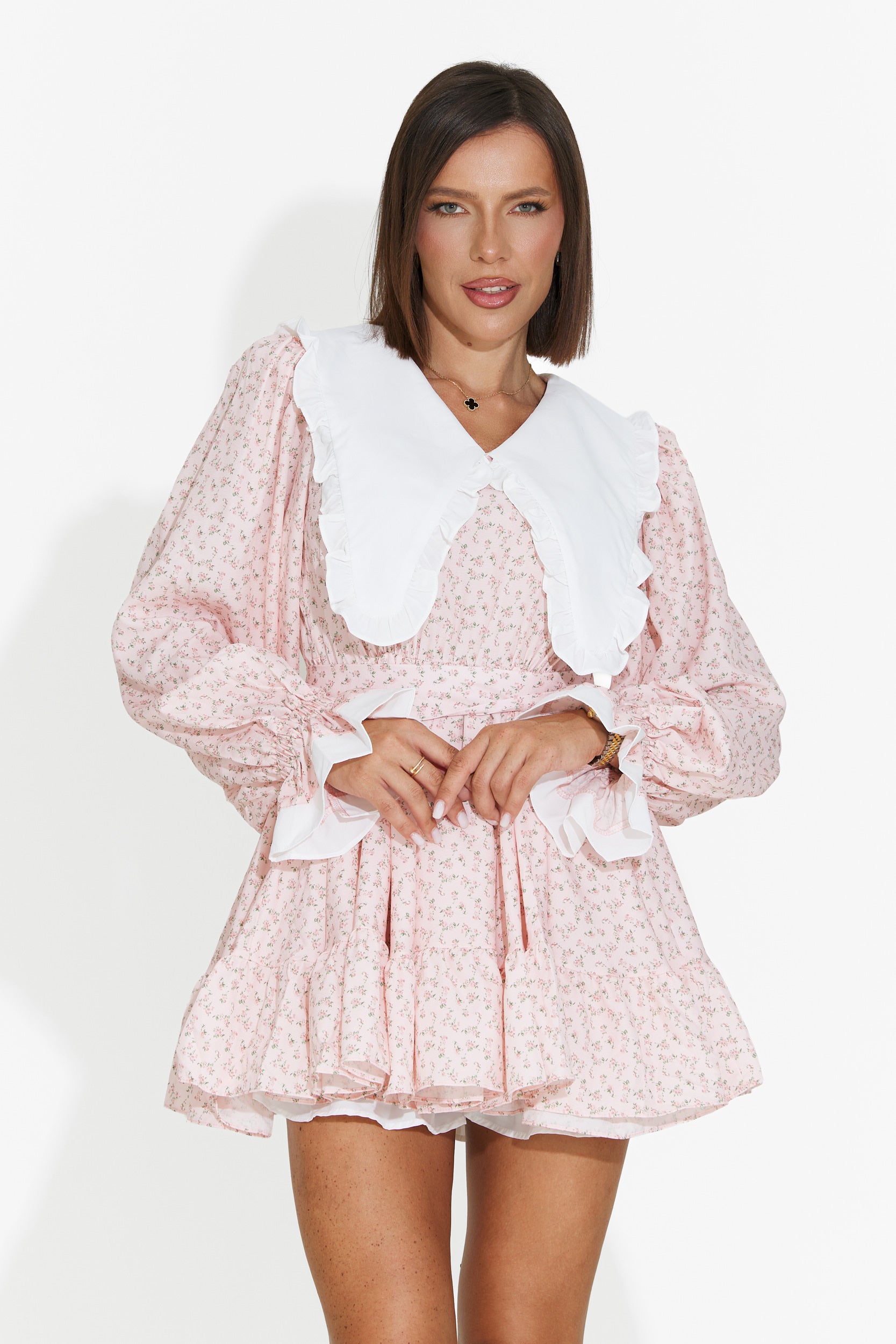 Rochie dama scurta roz Trivaya Bogas
