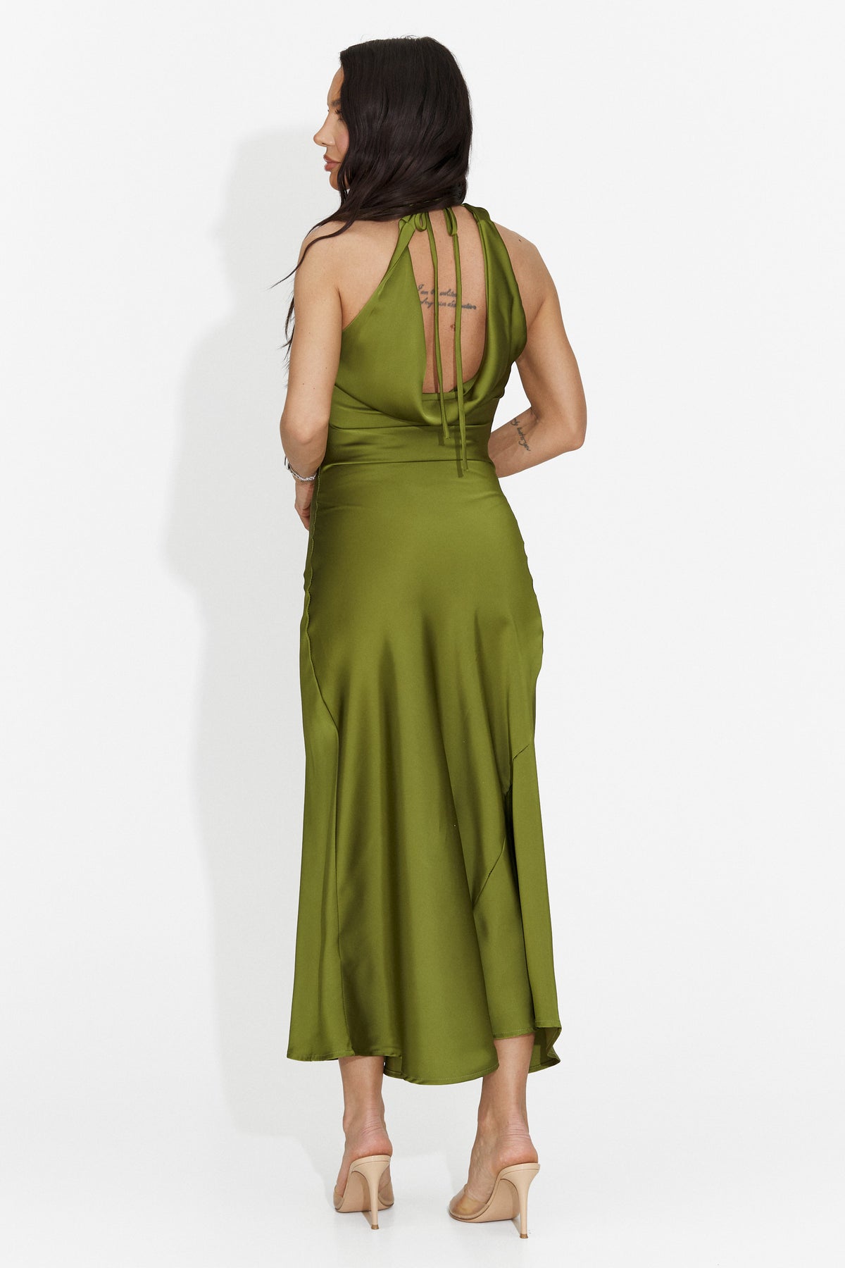 Rochie dama scurta verde Fabiama Bogas, imaginea 2 din 5