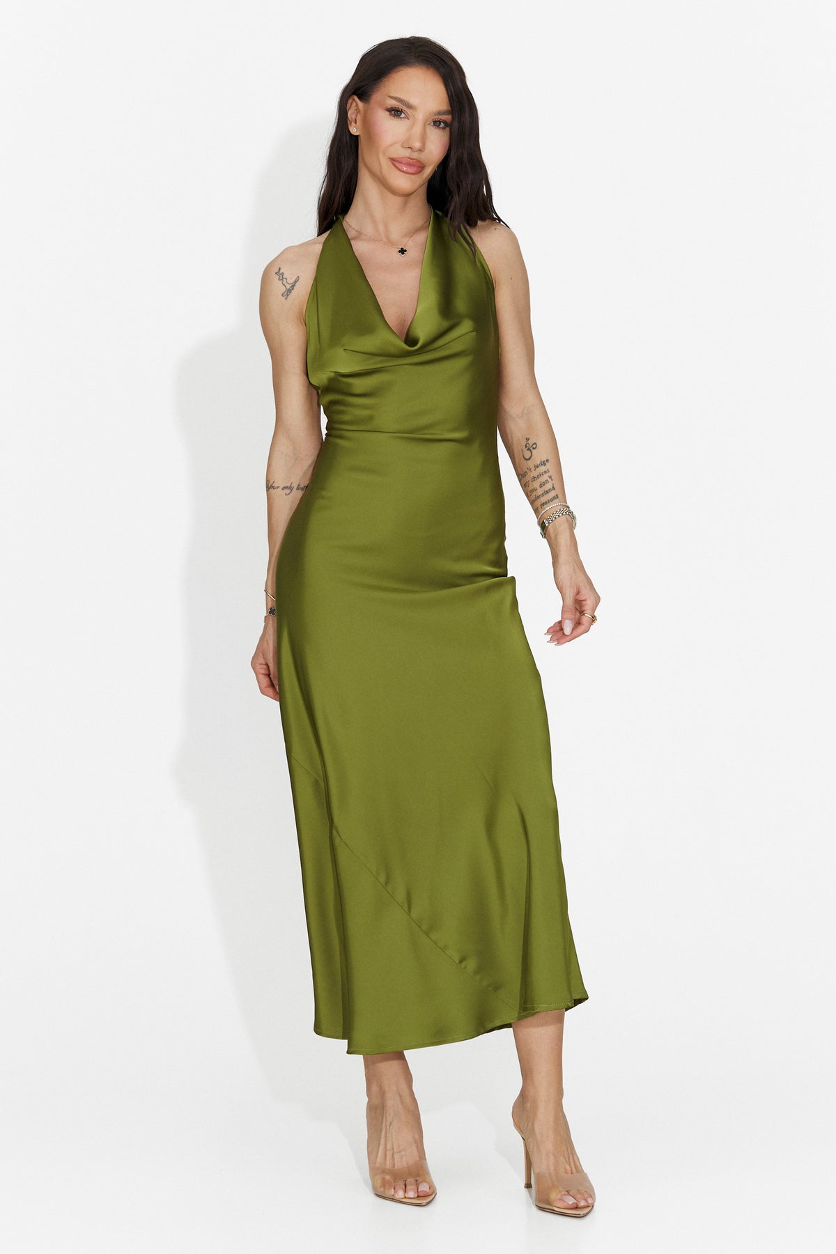 Rochie dama scurta verde Fabiama Bogas, imaginea 5 din 5