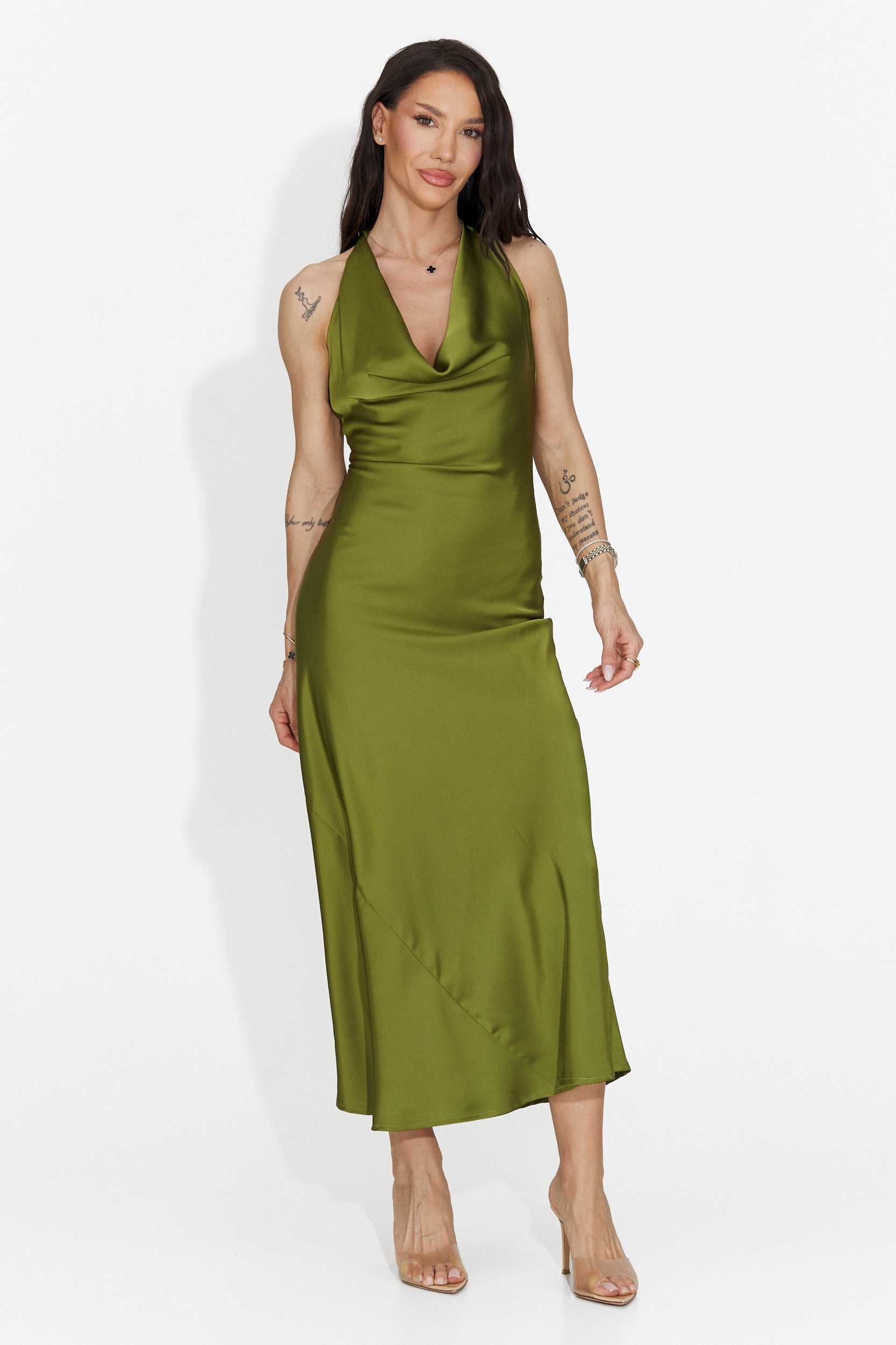 Rochie dama scurta verde Fabiama Bogas