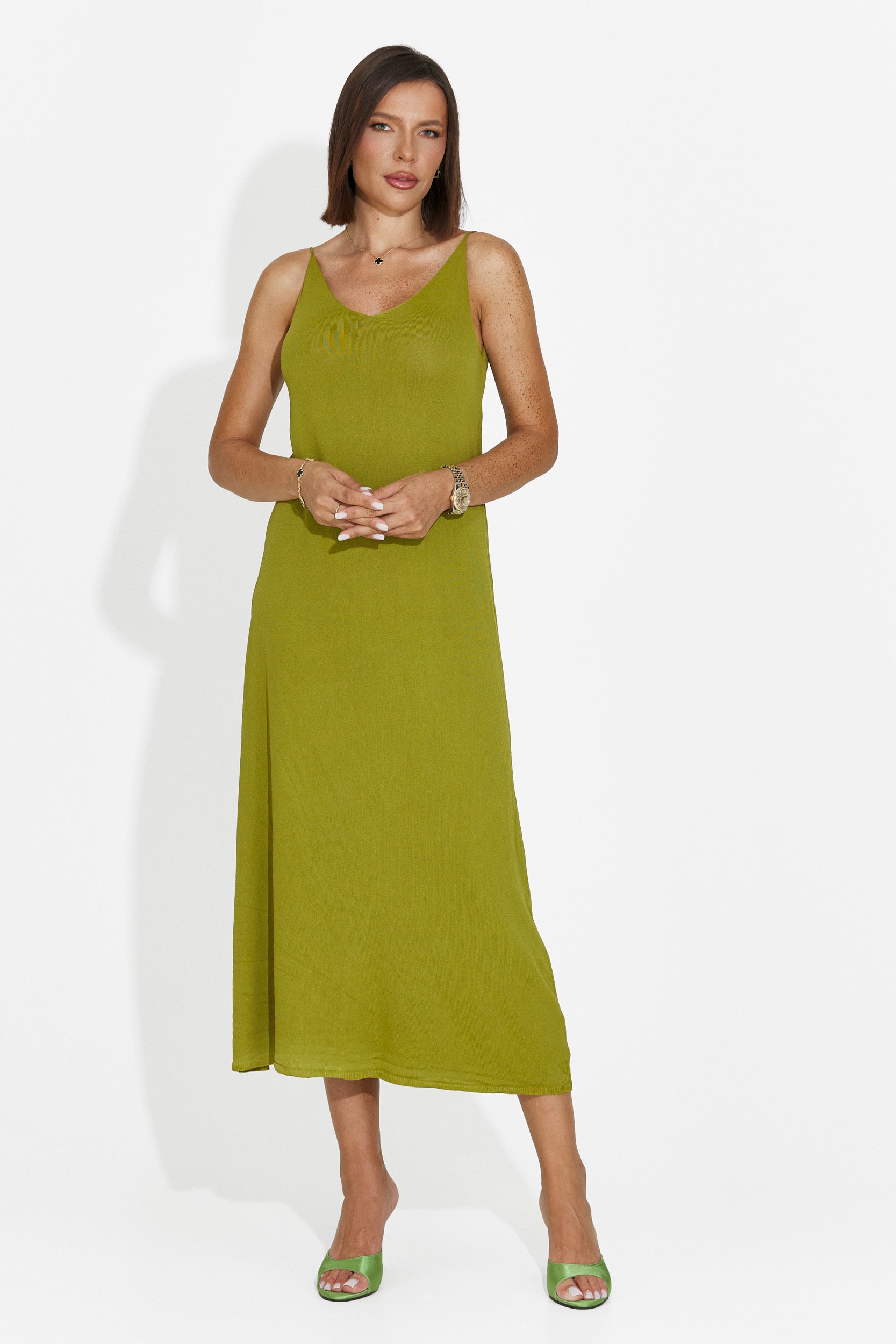 Rochie dama scurta verde Liorna Bogas