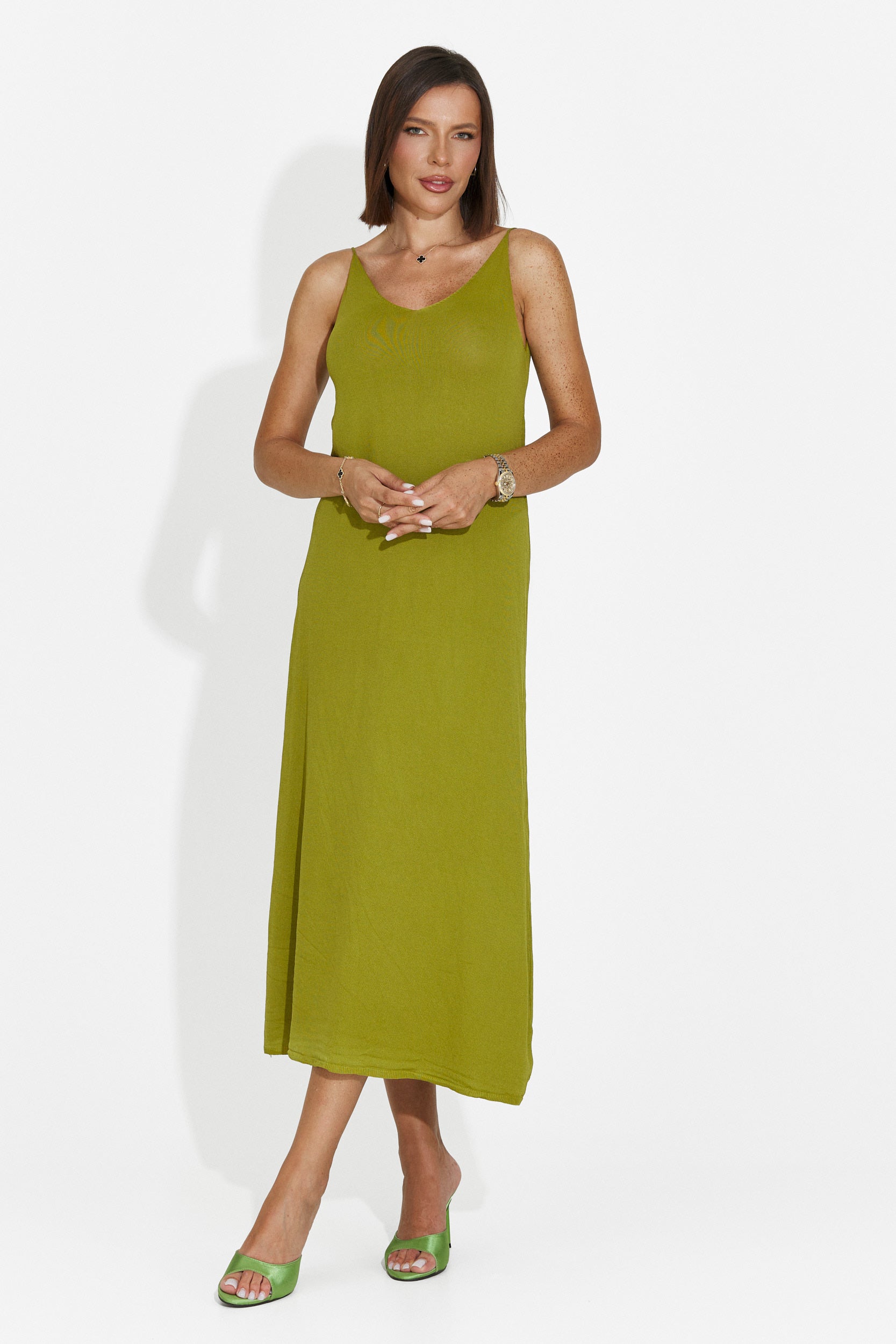 Rochie dama scurta verde Liorna Bogas