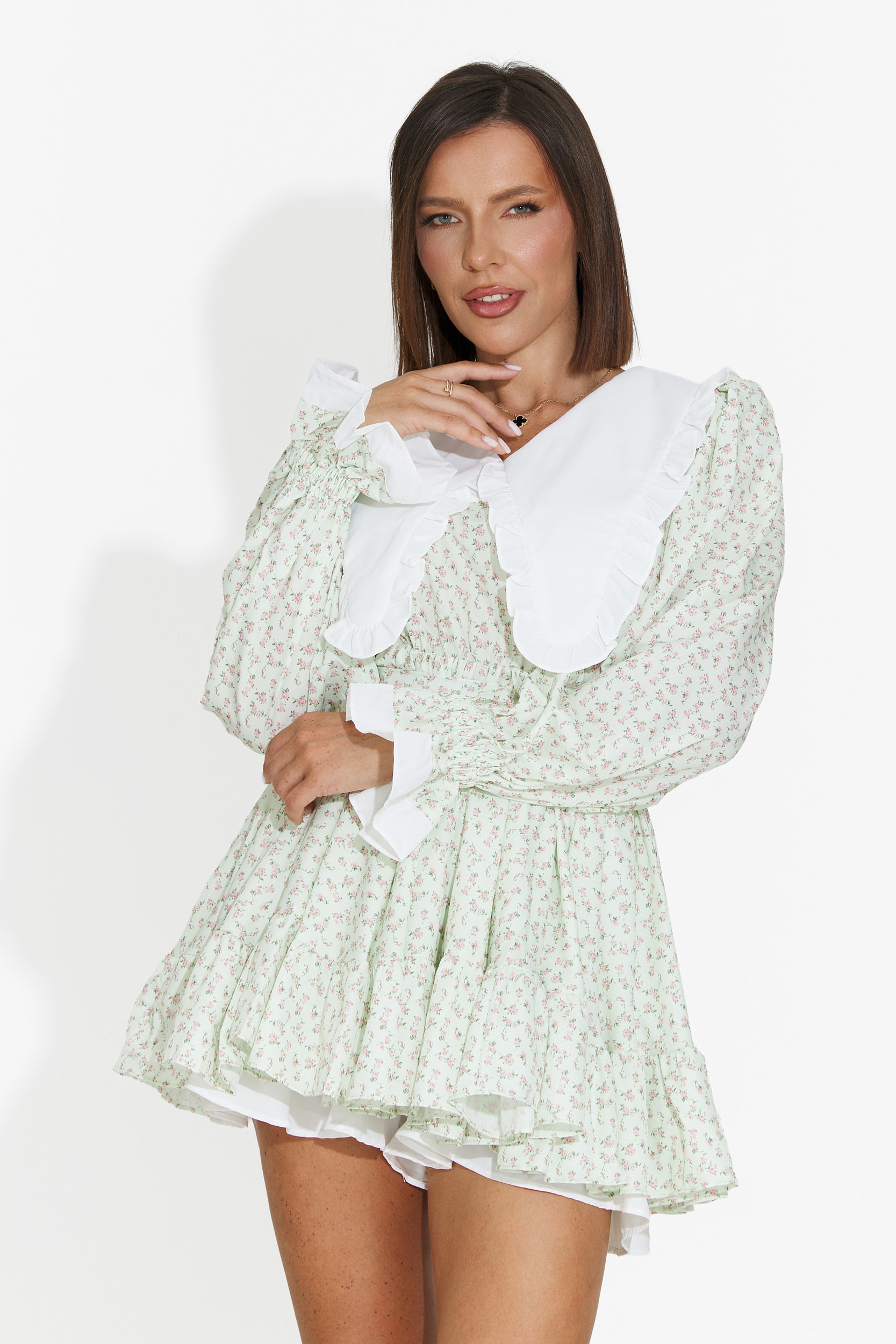 Rochie dama scurta verde Trivaya Bogas