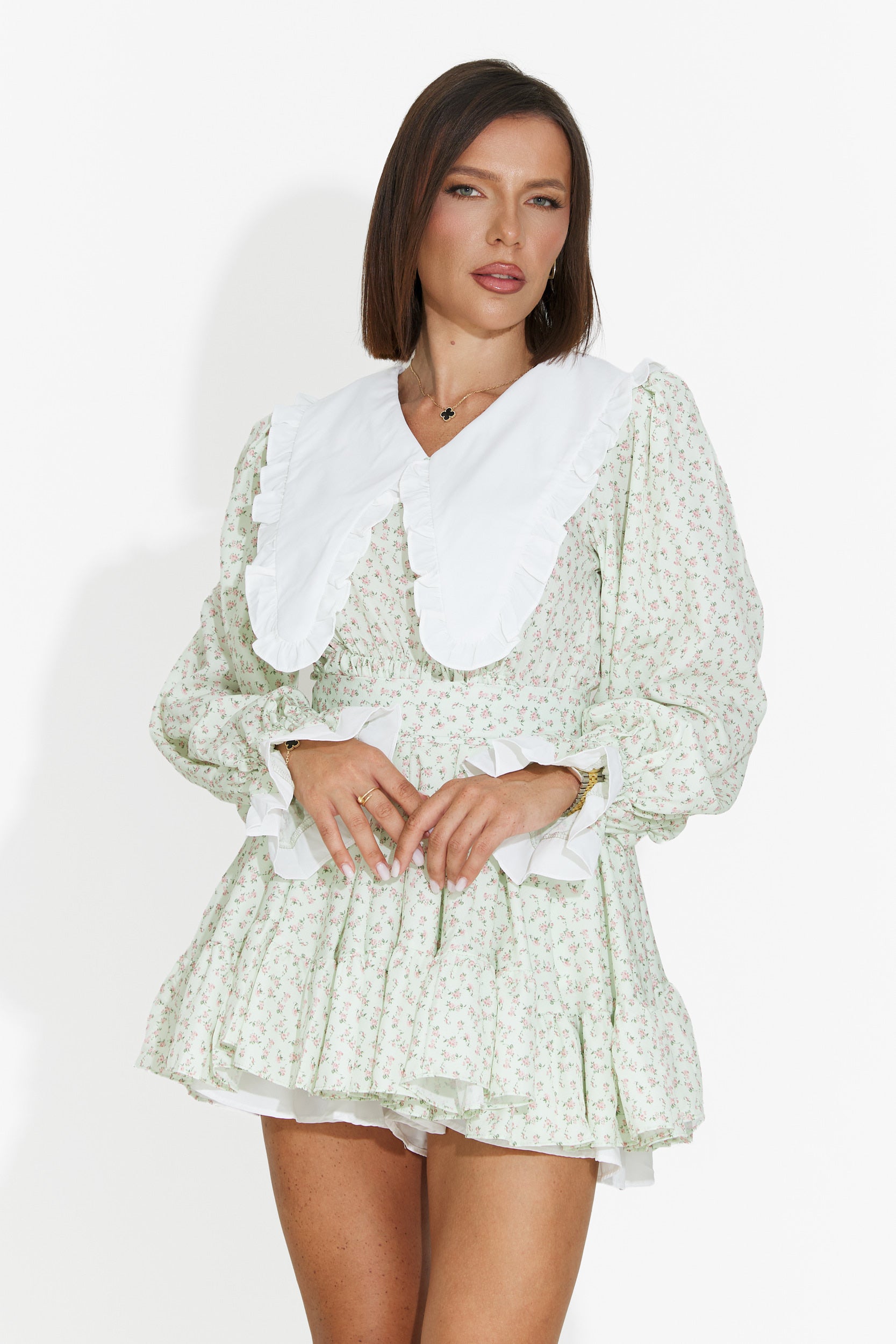 Rochie dama scurta verde Trivaya Bogas