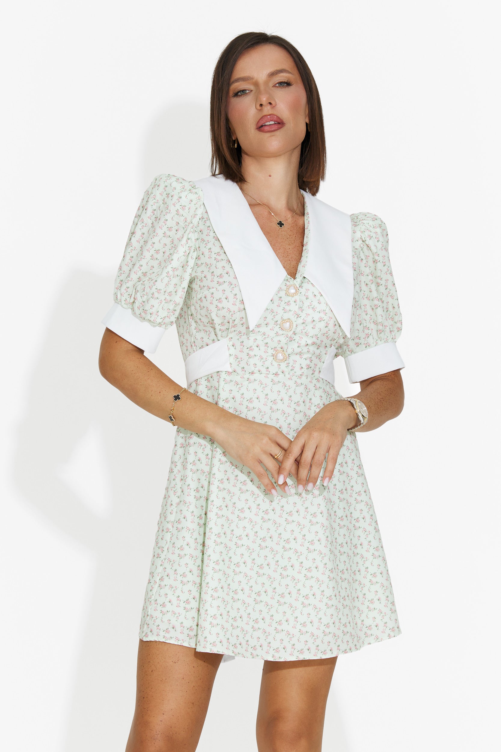 Rochie dama scurta verde Zurlia Bogas