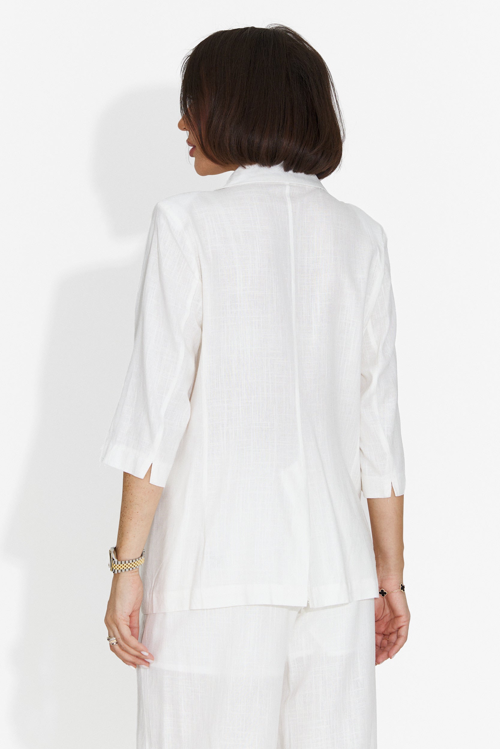 Sacou dama elegant alb Sweta Bogas