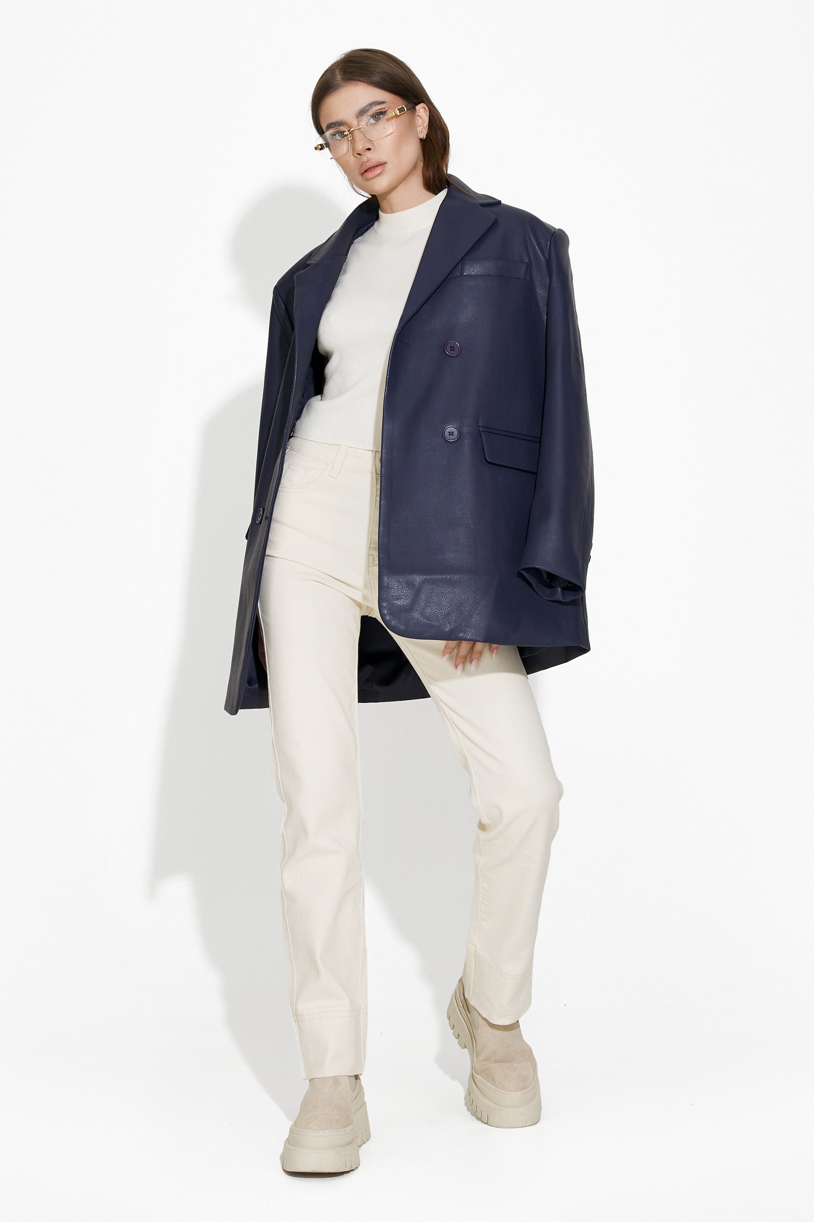 Elegant navy blue ladies blazer Midisa Bogas