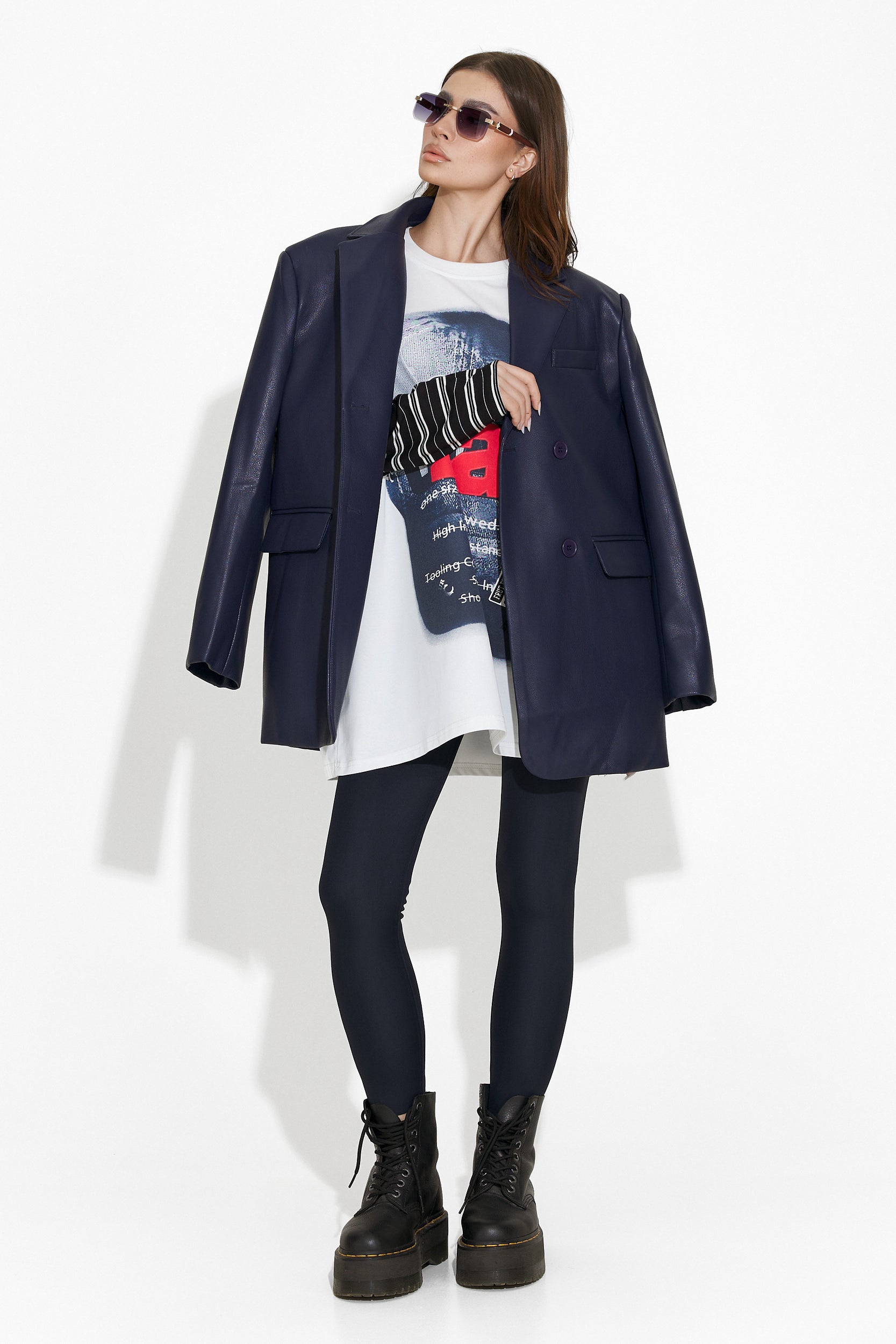 Elegant navy blue ladies blazer Midisa Bogas