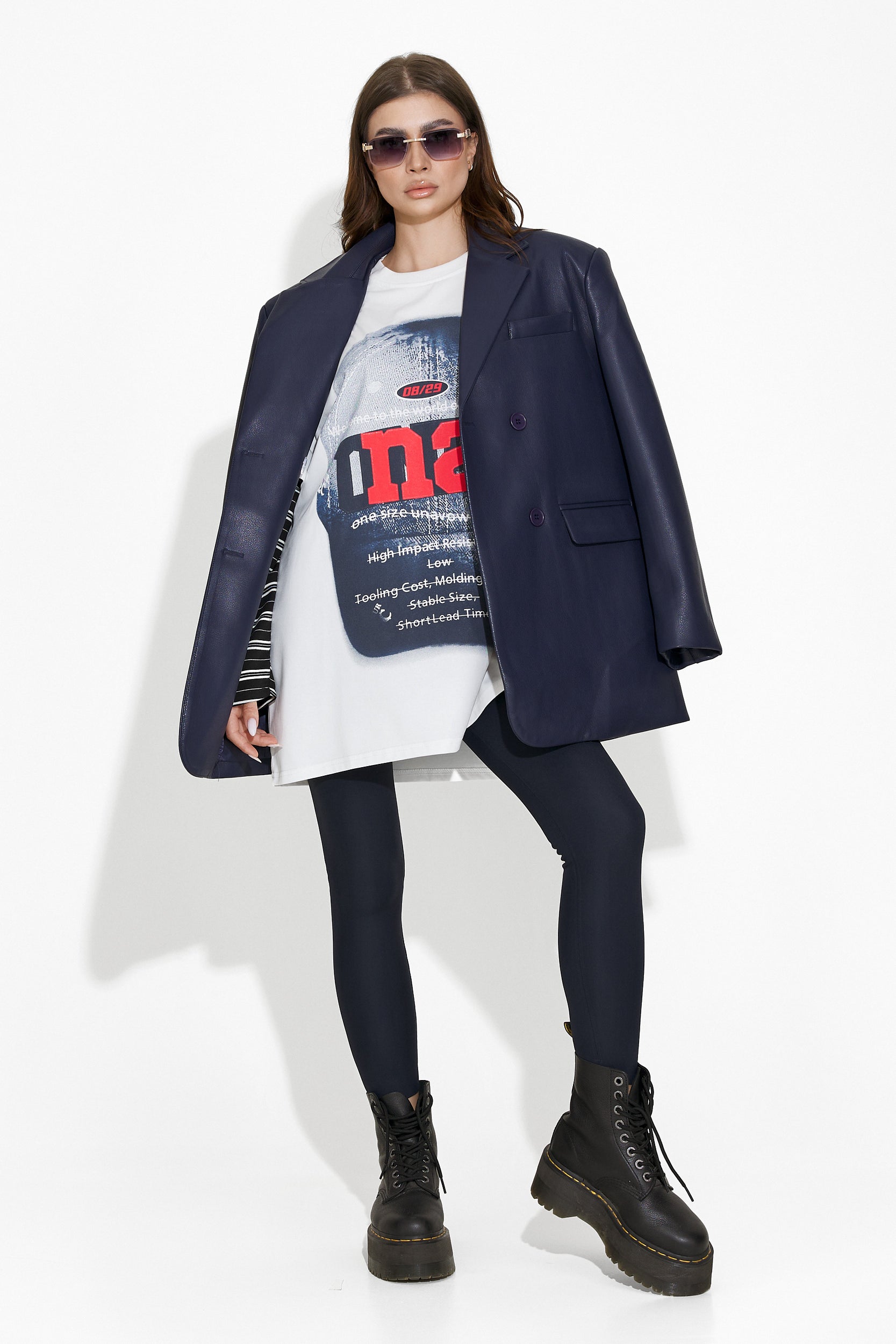 Elegant navy blue ladies blazer Midisa Bogas