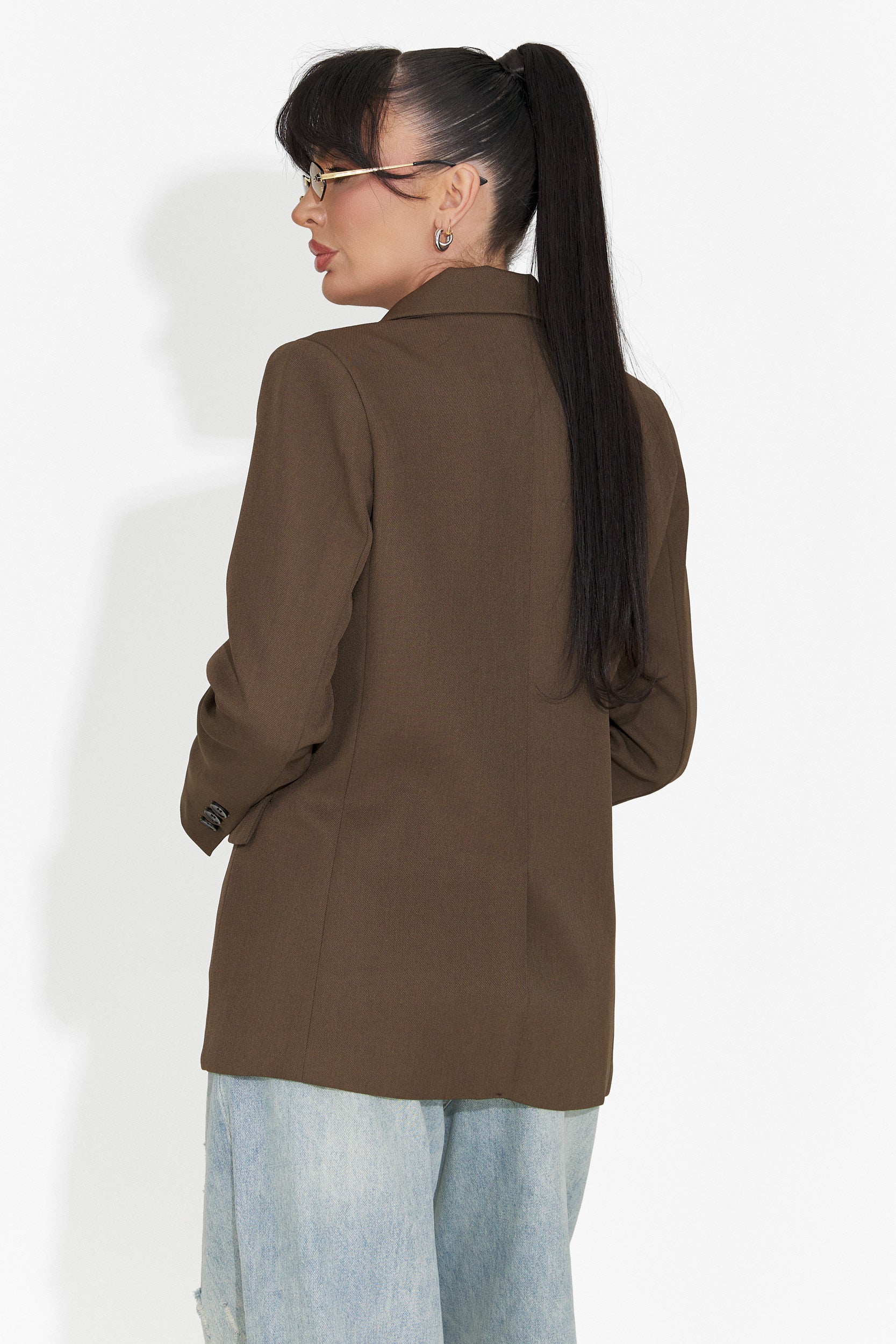 Sacou dama elegant maro Caleiaja Bogas