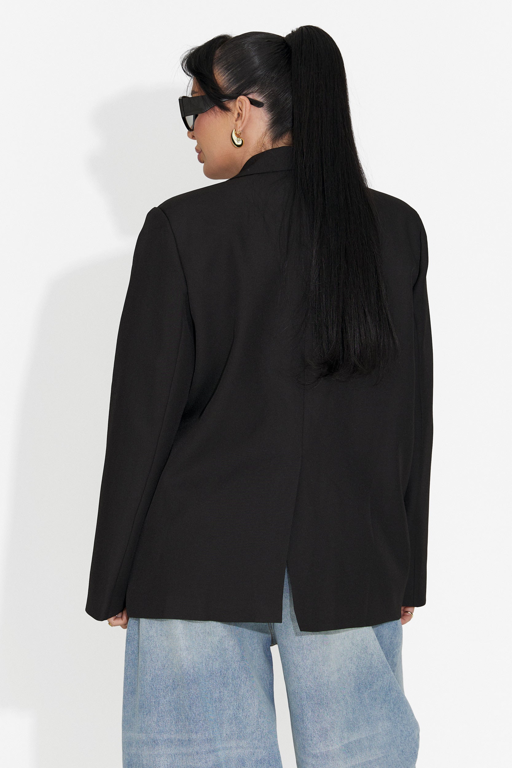 Sacou dama elegant negru Amaranda Bogas