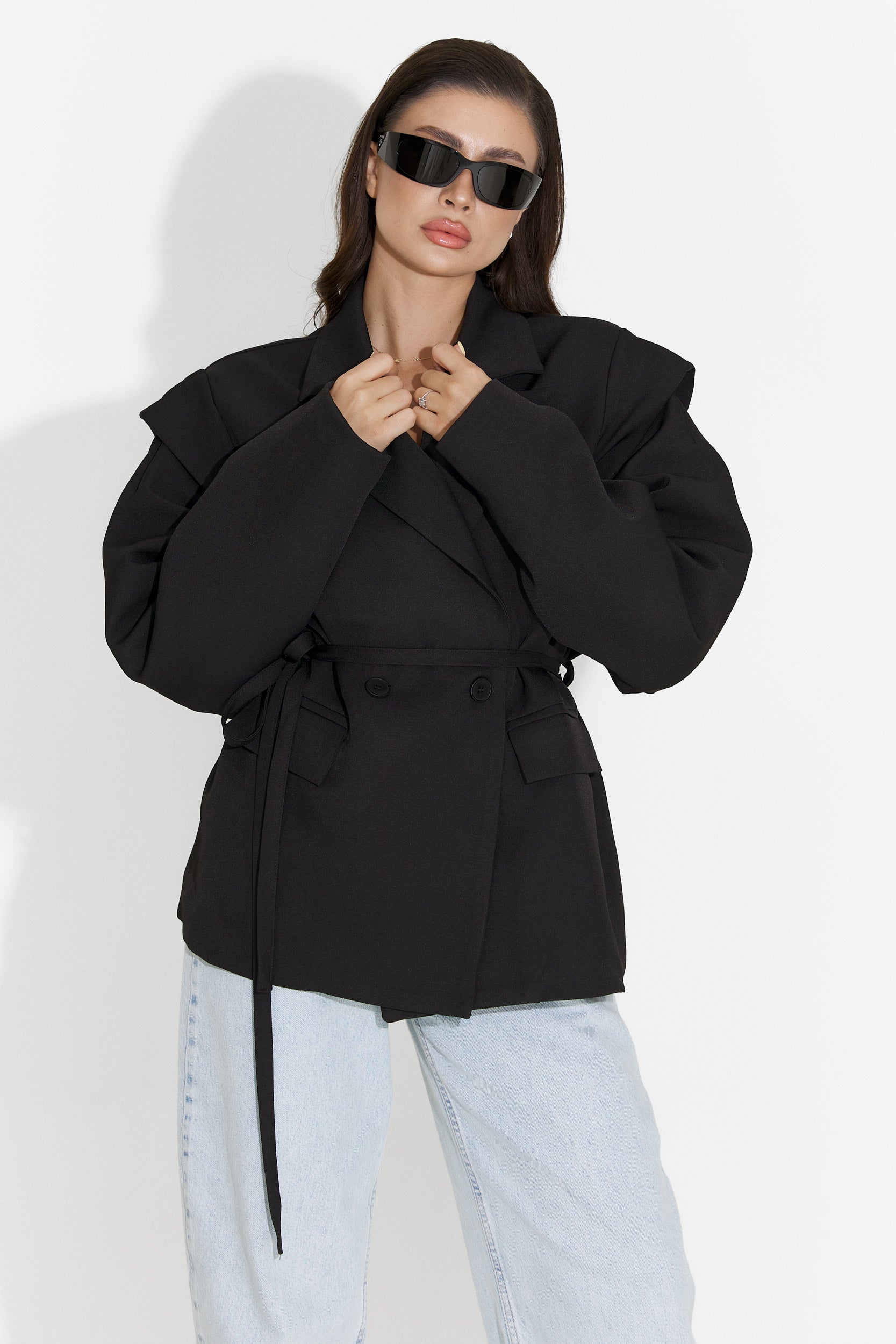 Sacou dama elegant negru Ariah Bogas