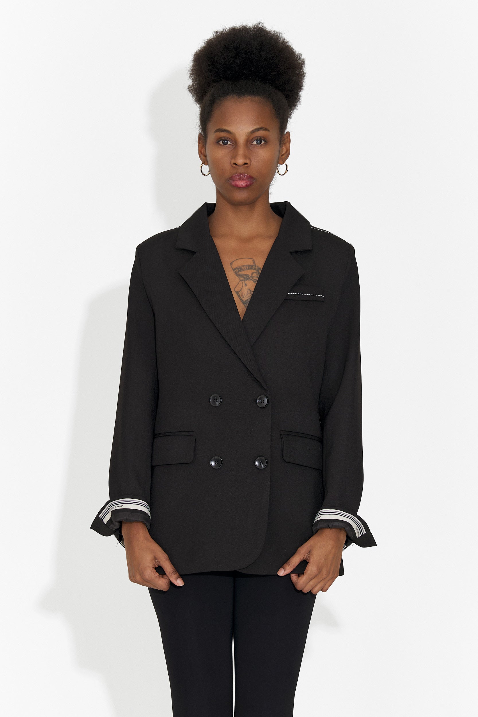 Sacou dama elegant negru Caleiaja Bogas