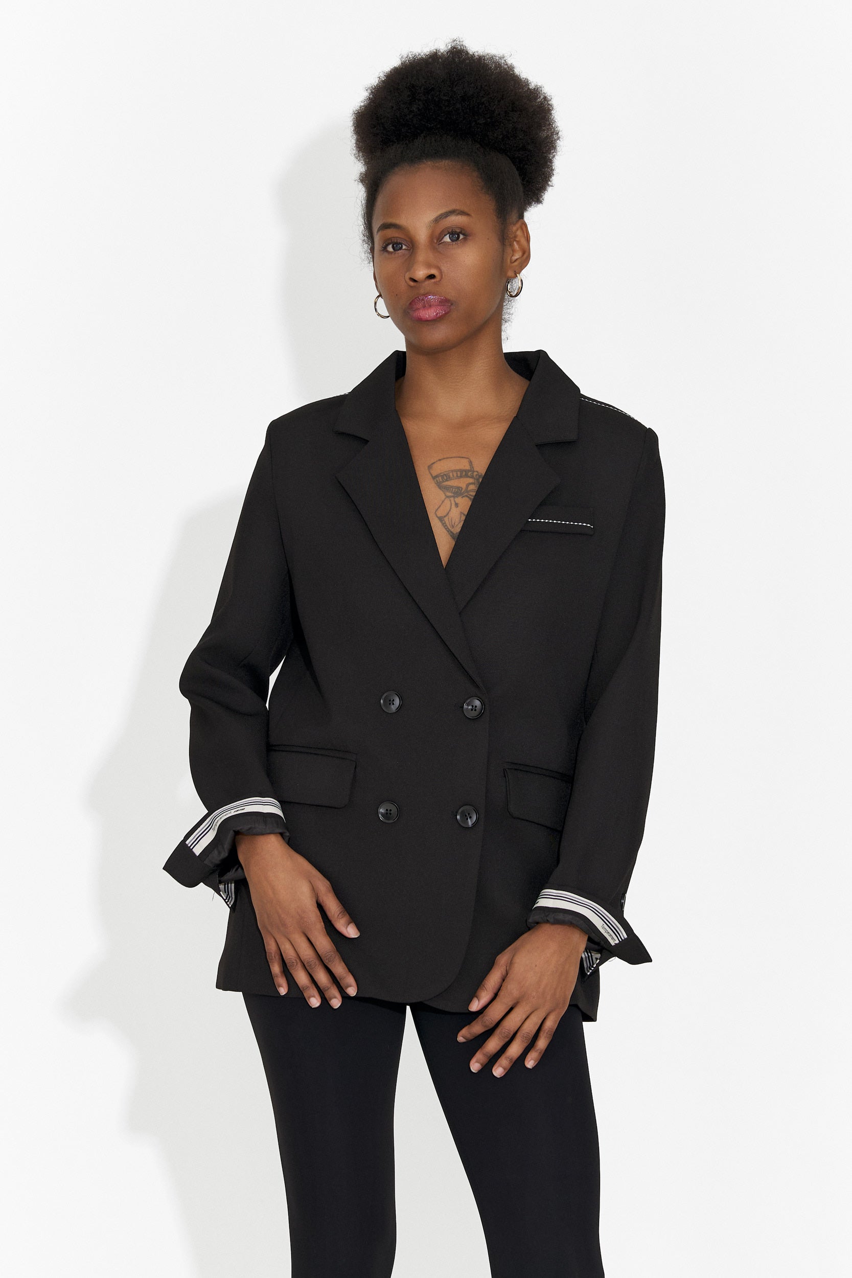 Sacou dama elegant negru Caleiaja Bogas