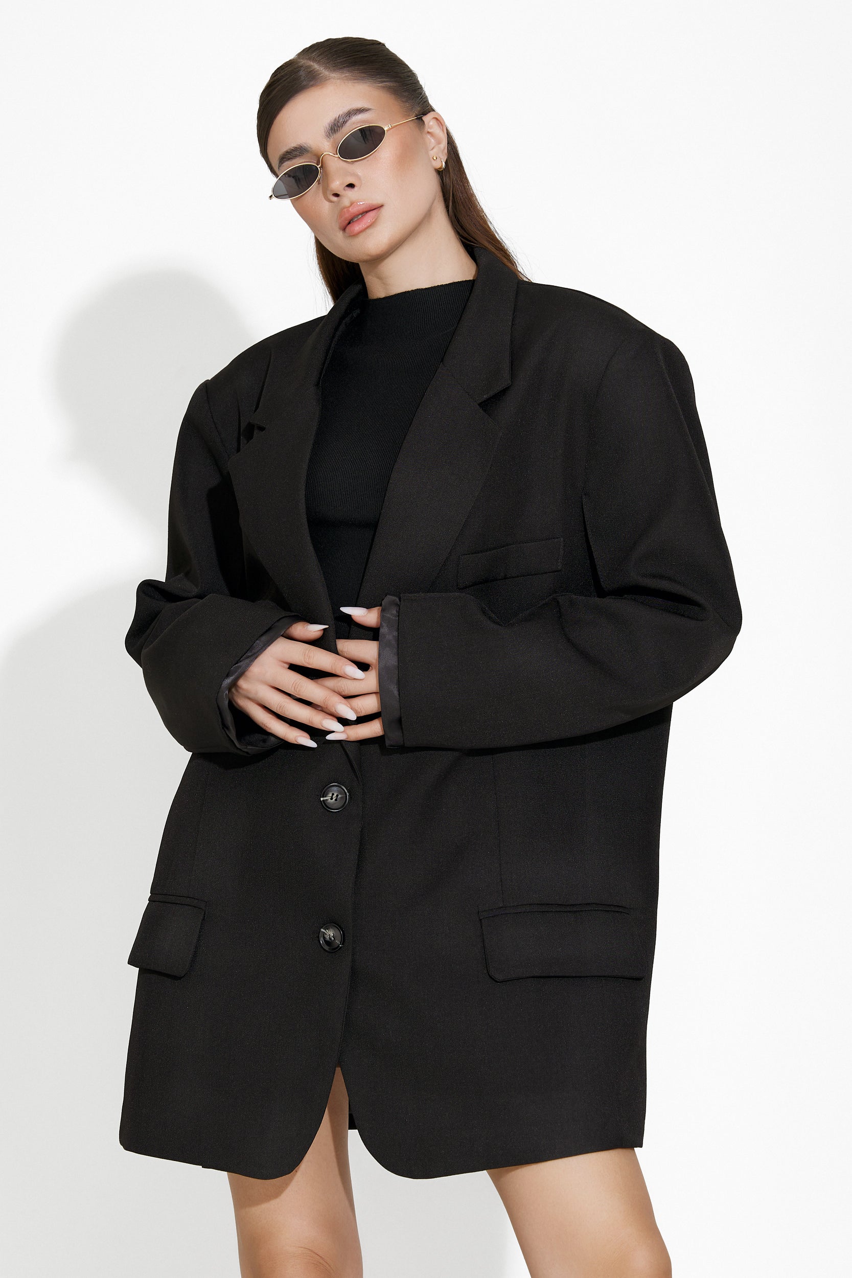 Elegant black women's blazer Crila Bogas