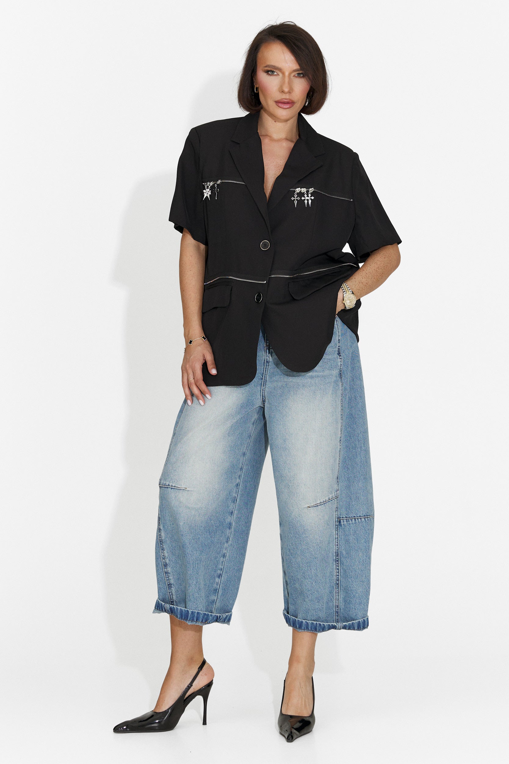Sacou dama elegant negru Gate Bogas