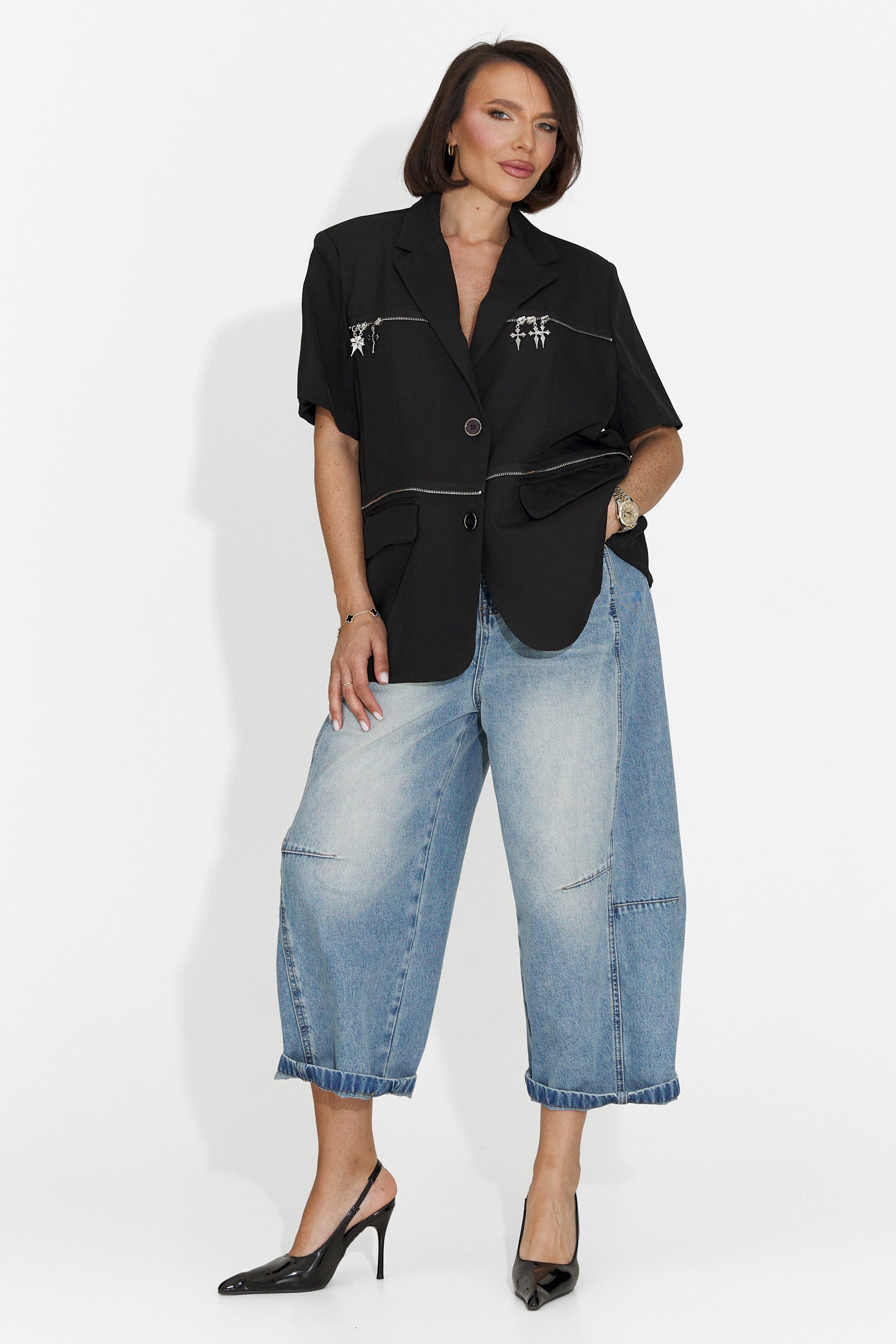 Sacou dama elegant negru Gate Bogas