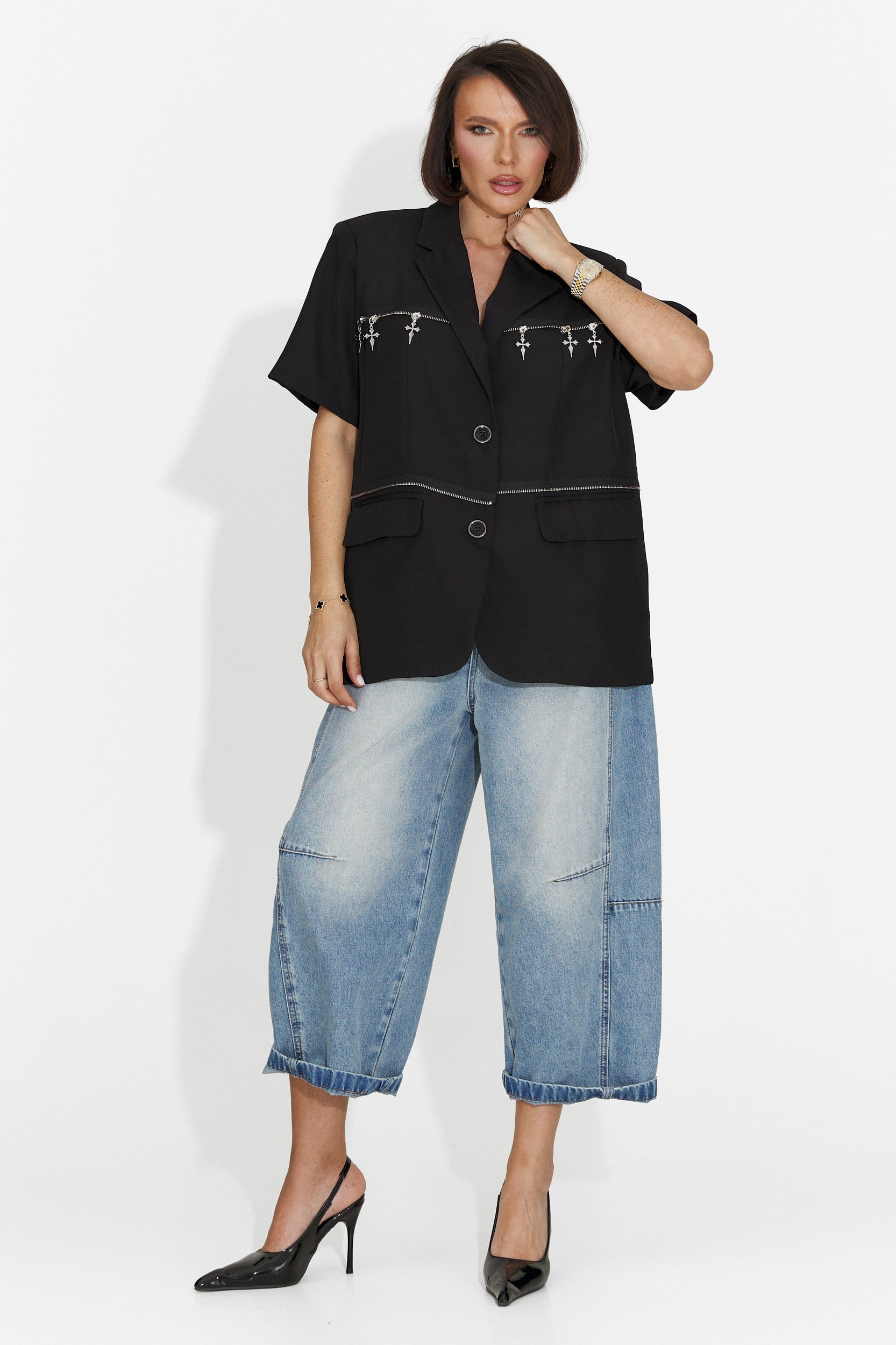 Sacou dama elegant negru Gate Bogas