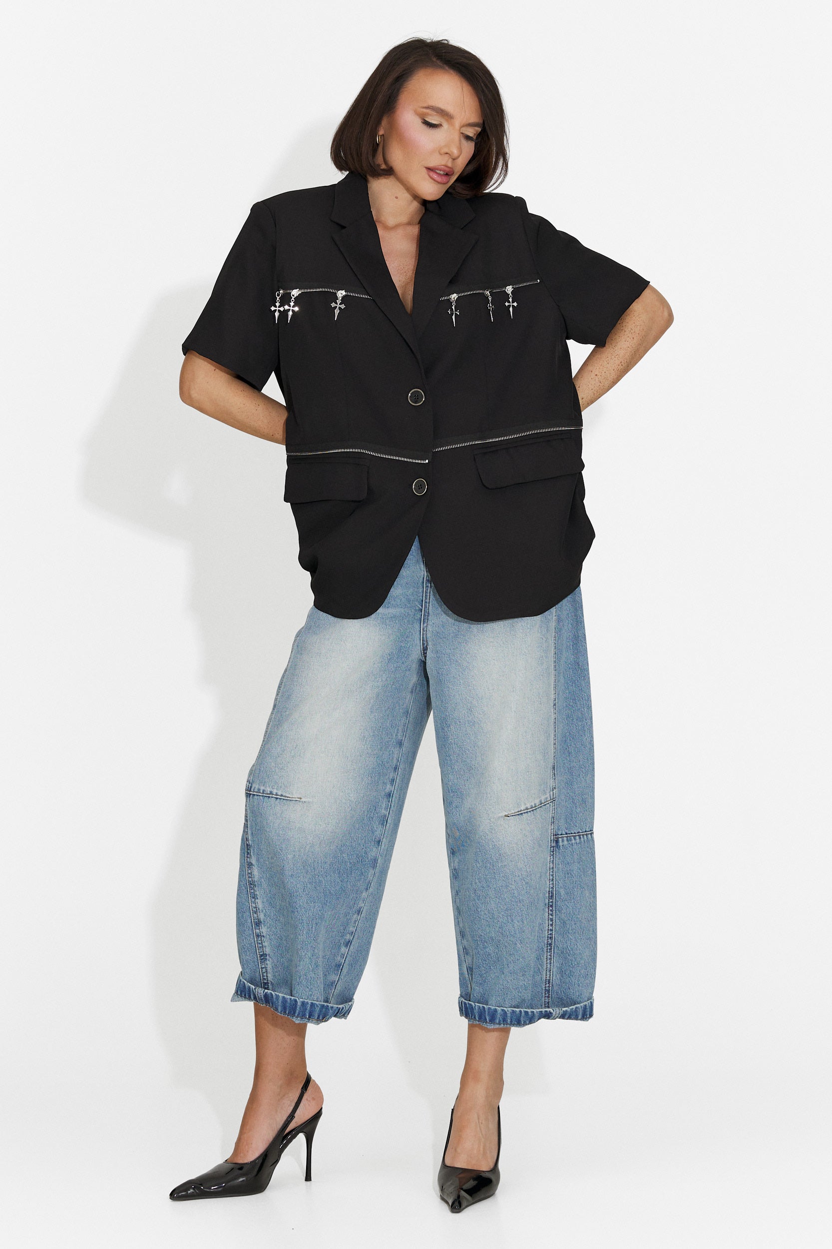Sacou dama elegant negru Gate Bogas