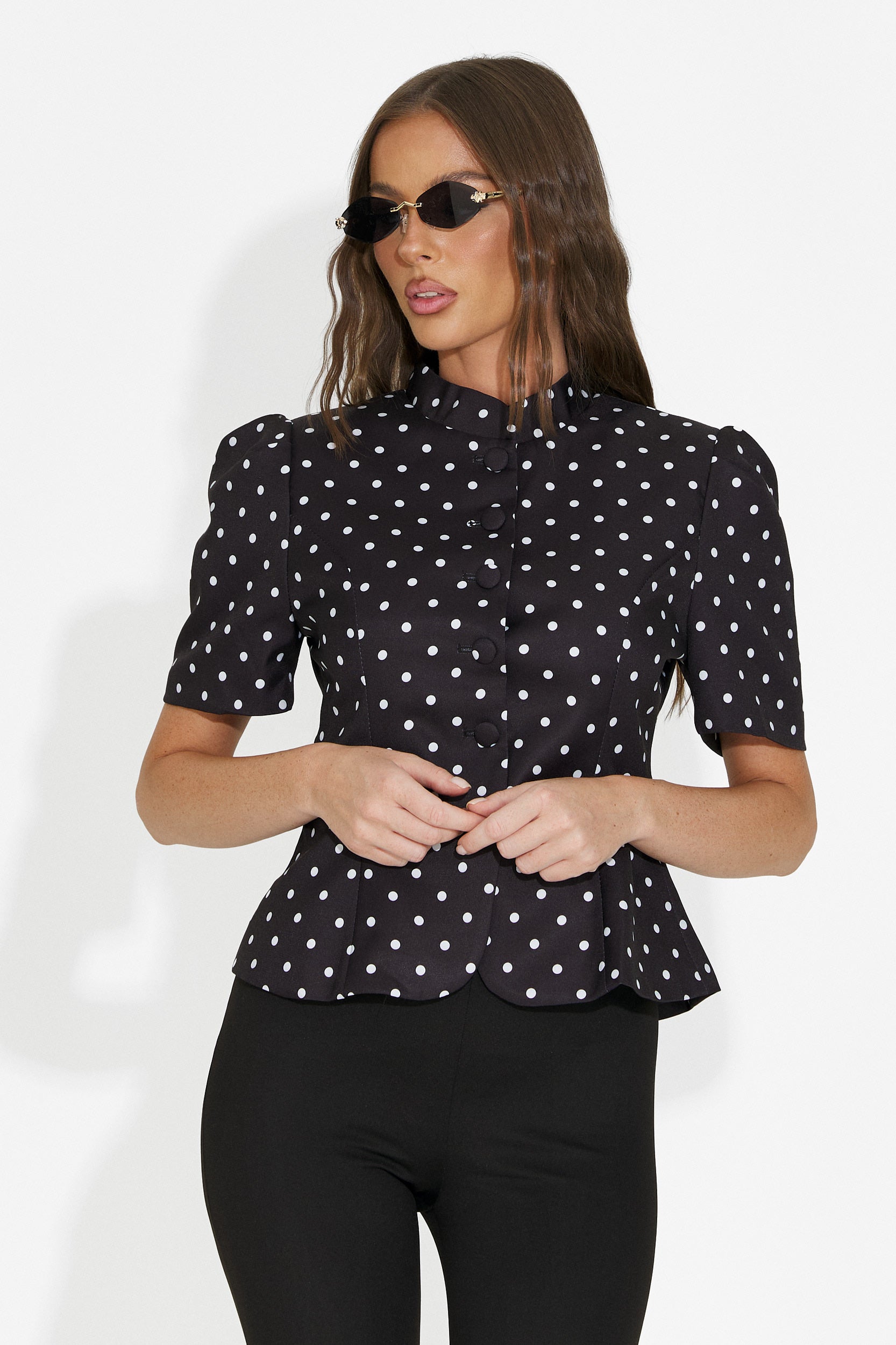 Sacou dama elegant negru Jaylena Bogas
