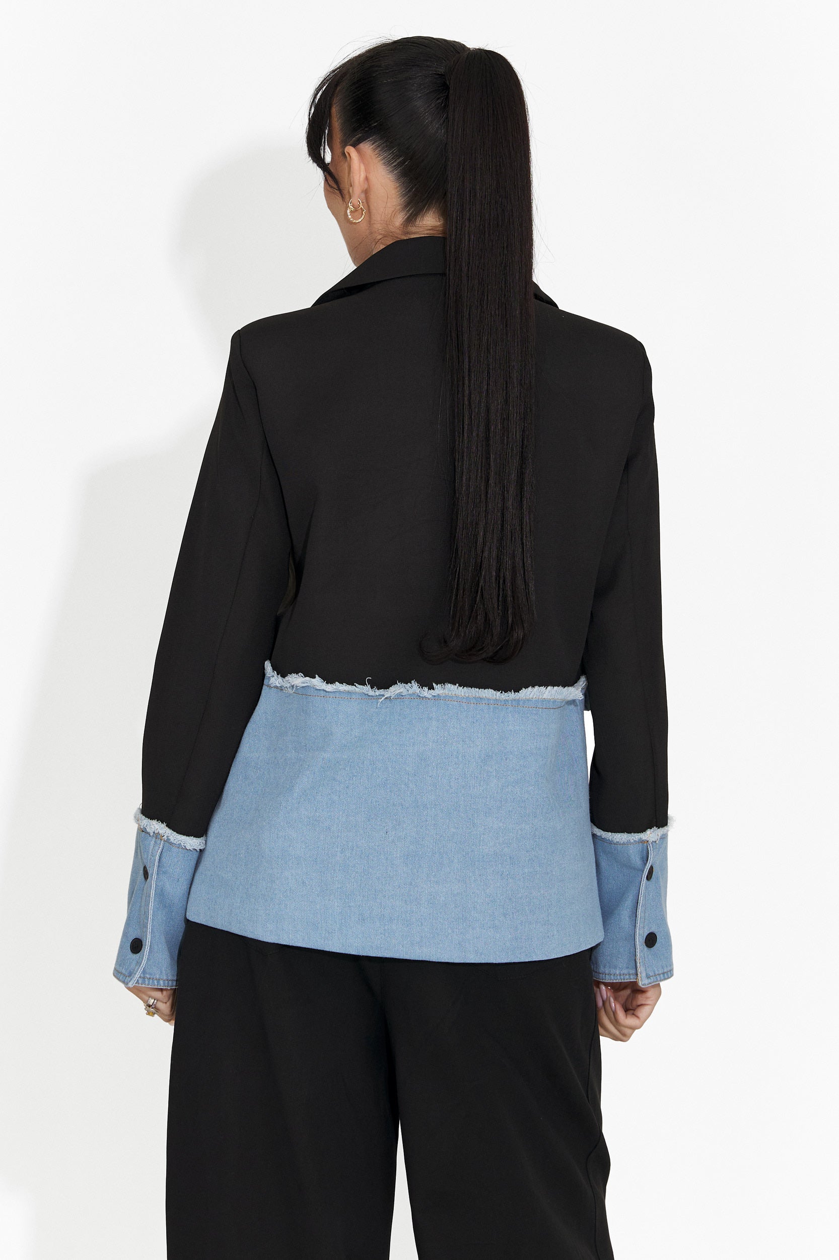 Sacou dama elegant negru Samiria Bogas