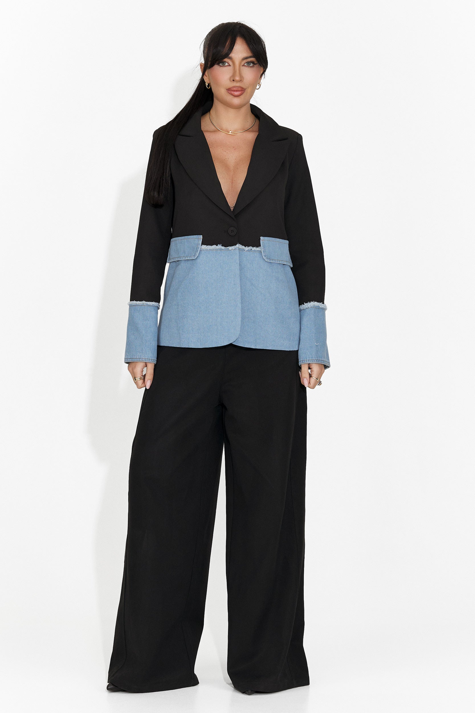 Sacou dama elegant negru Samiria Bogas