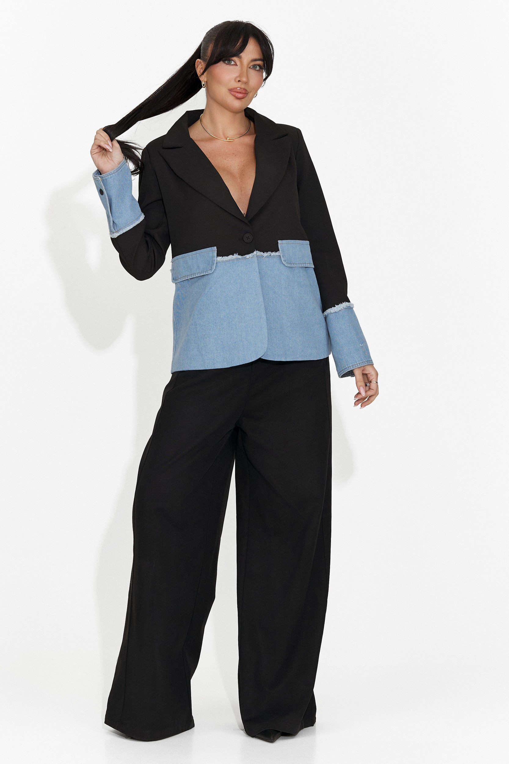 Sacou dama elegant negru Samiria Bogas