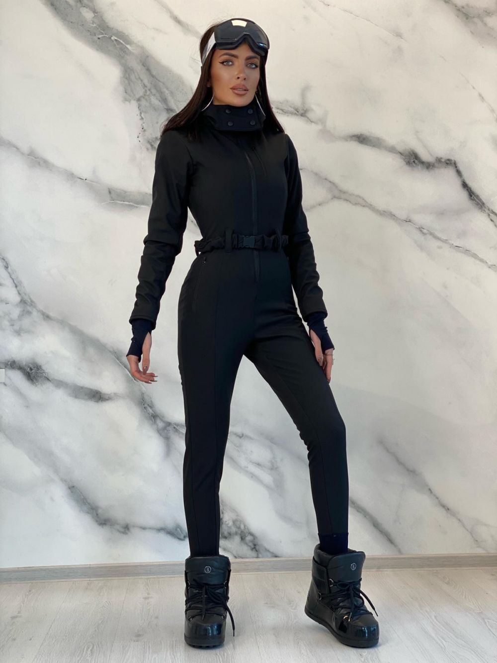 Salopeta ski casual neagra Anodys Bogas