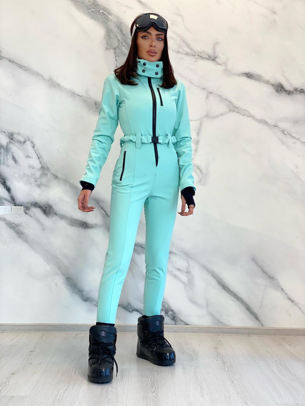 Casual blue ski jumpsuit Anodys Bogas