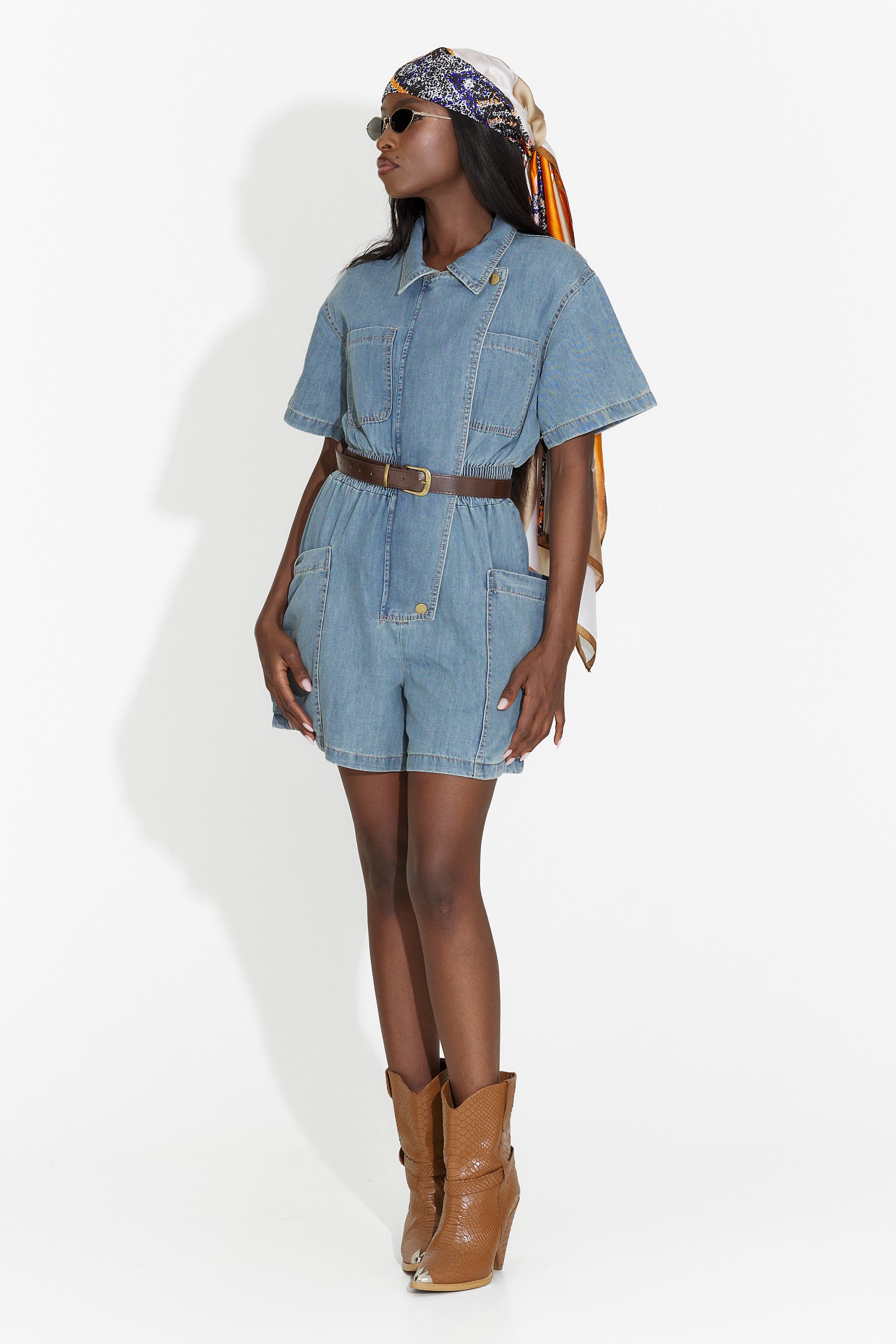 Salopeta dama casual bleu Scalet Bogas