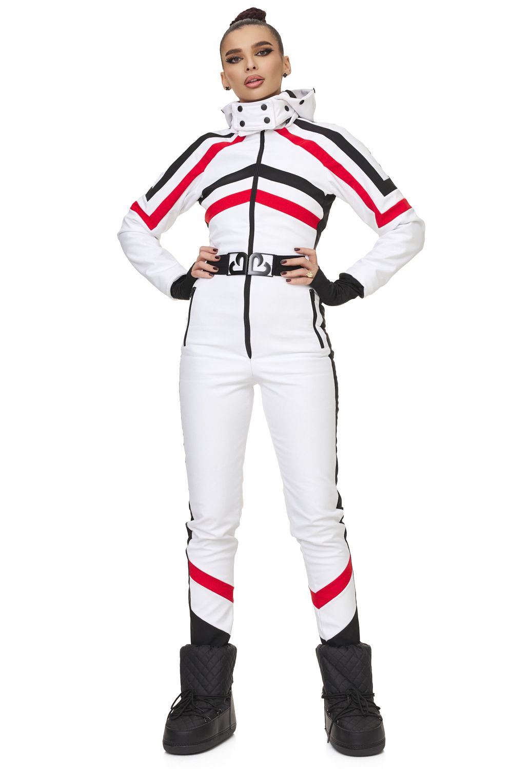 Casual white ski jumpsuit Abyem Bogas
