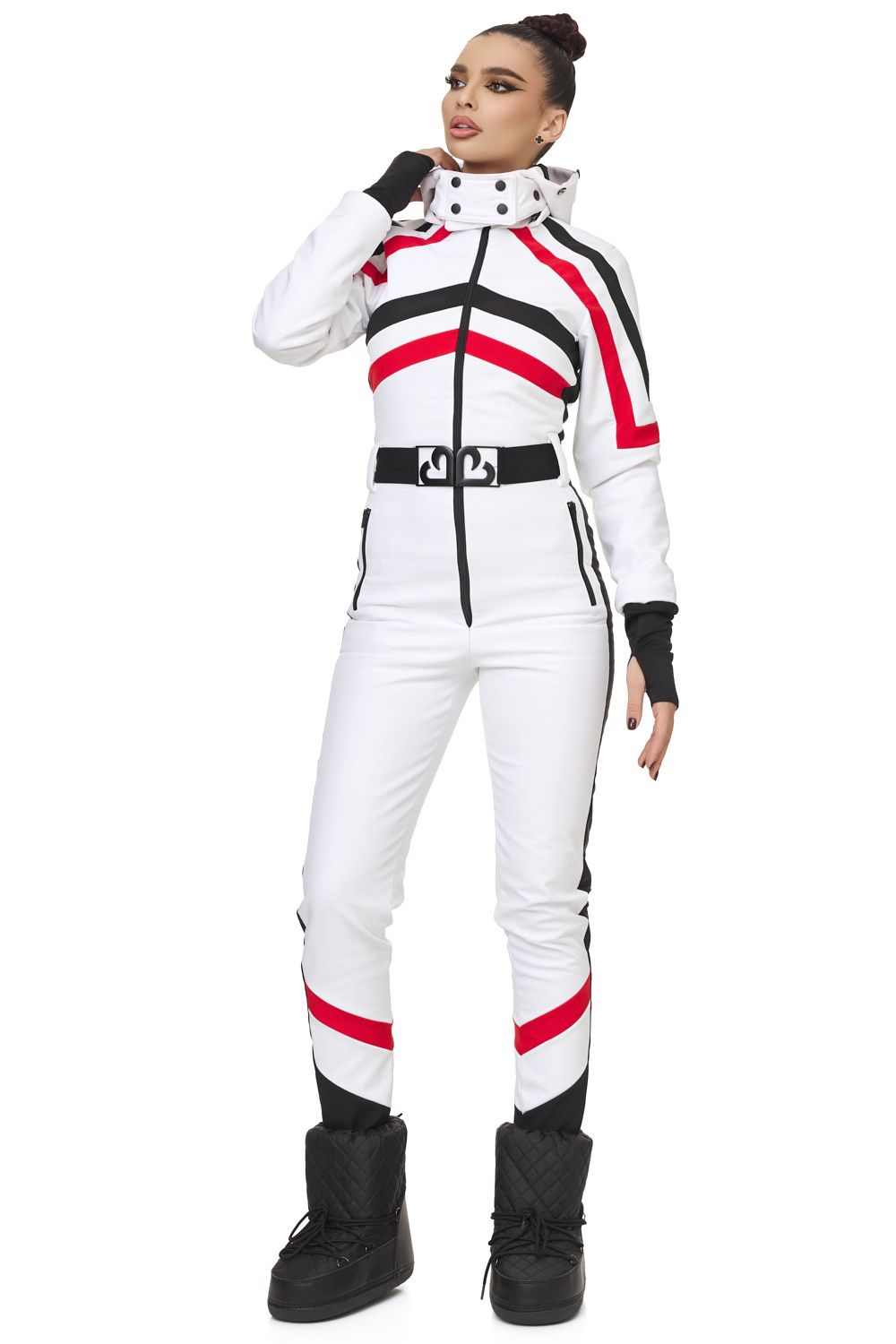 Casual white ski jumpsuit Abyem Bogas