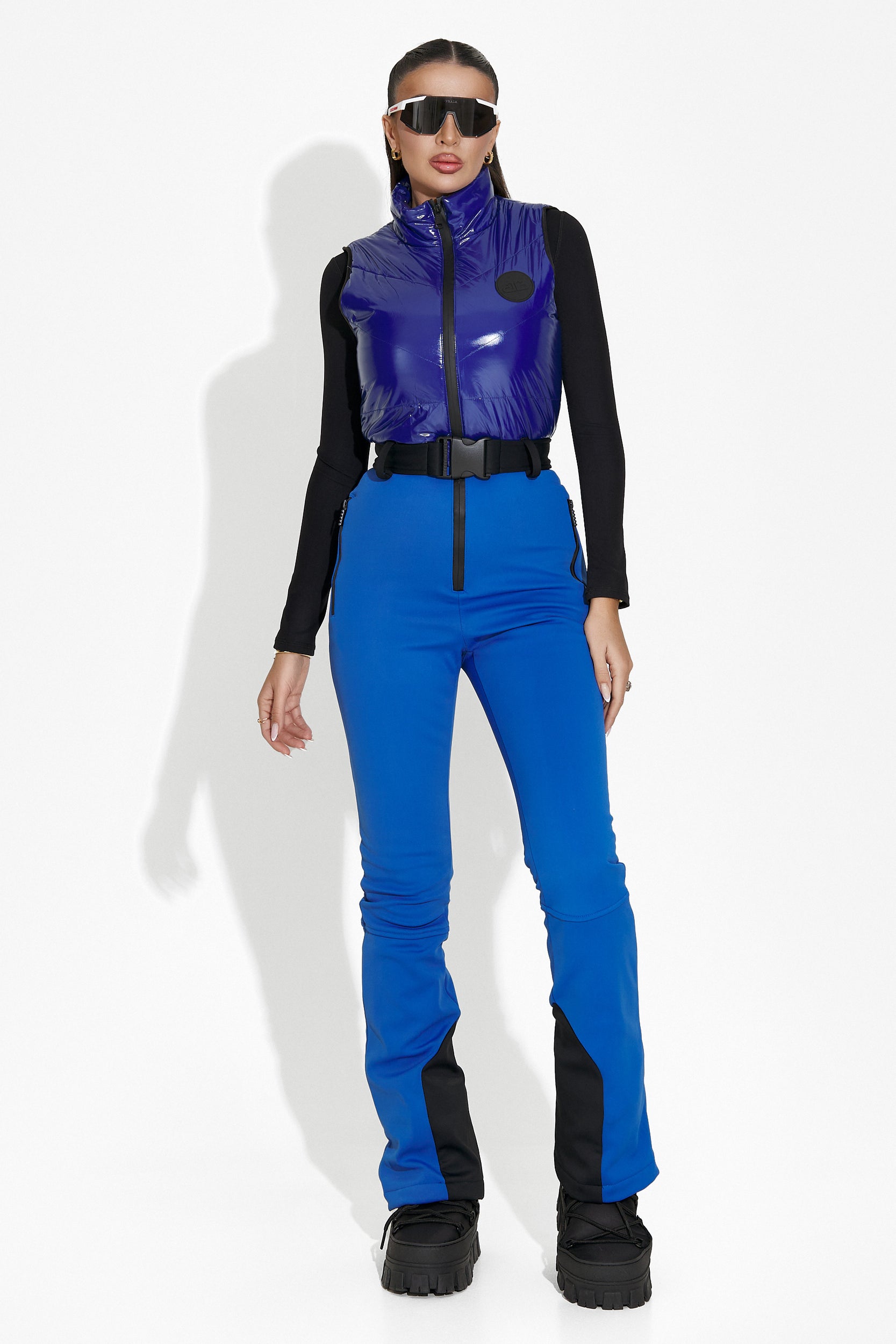 Palmyra Bogas Casual Blue Ski Jumpsuit