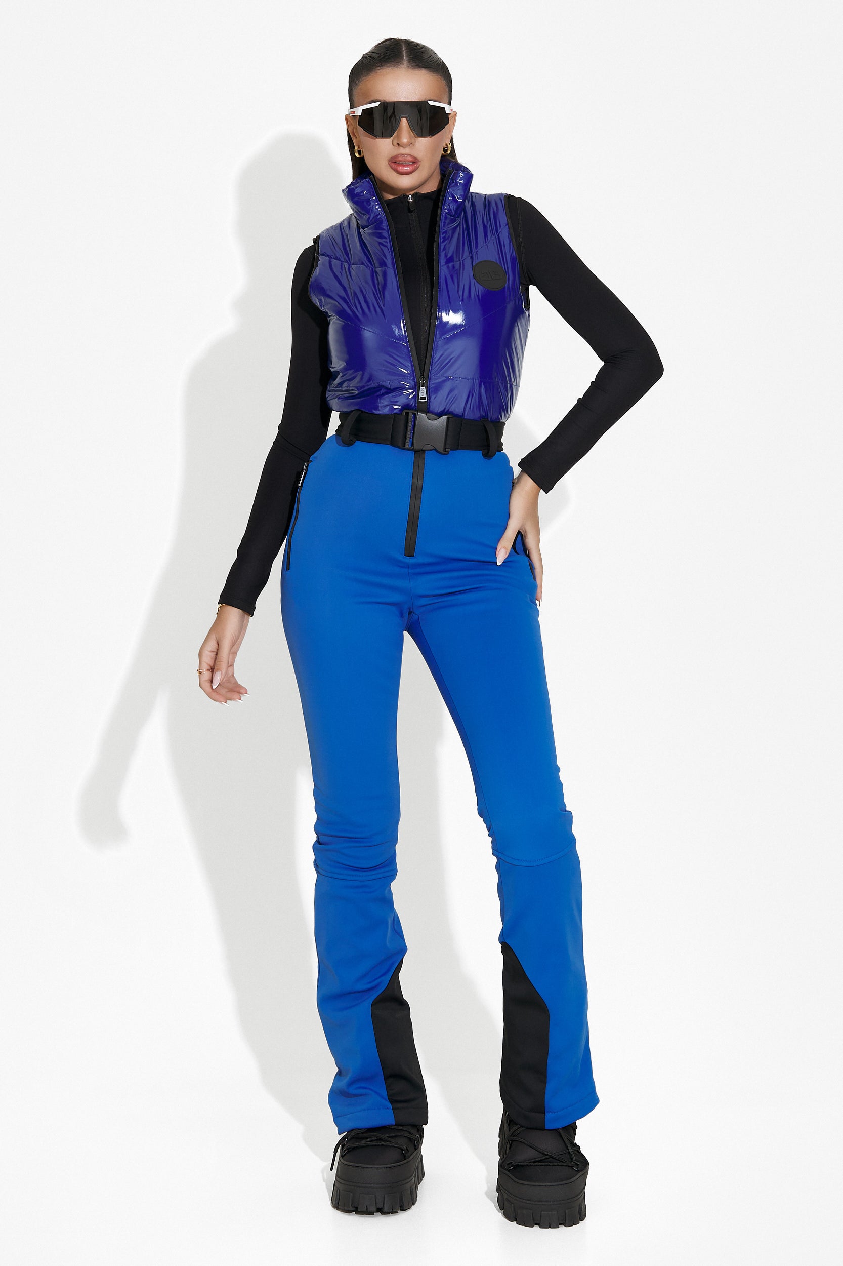 Palmyra Bogas Casual Blue Ski Jumpsuit