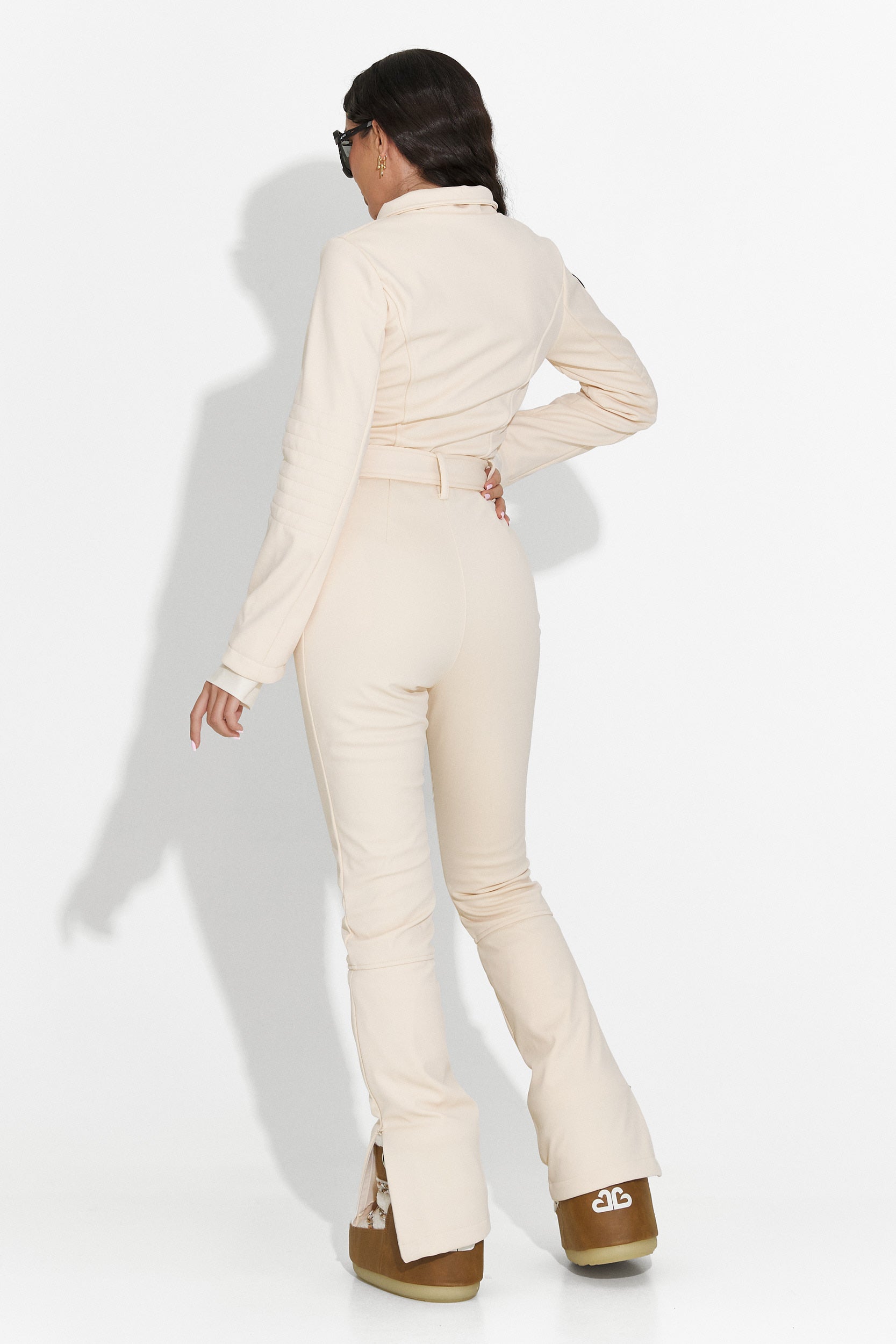 Jorena Bogas Casual Beige Ski Jumpsuit