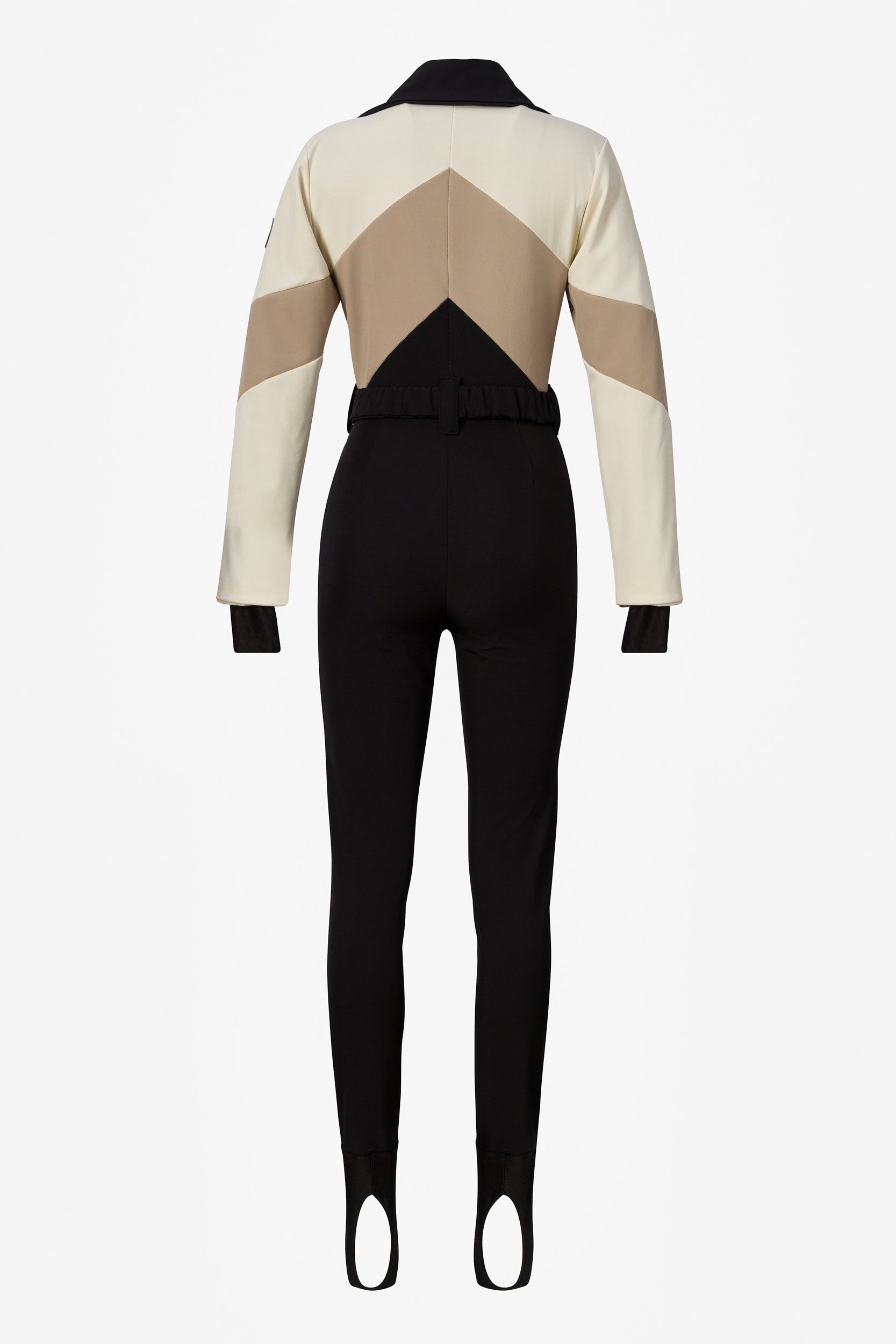 Salopeta ski casual bej negru Radika Bogas