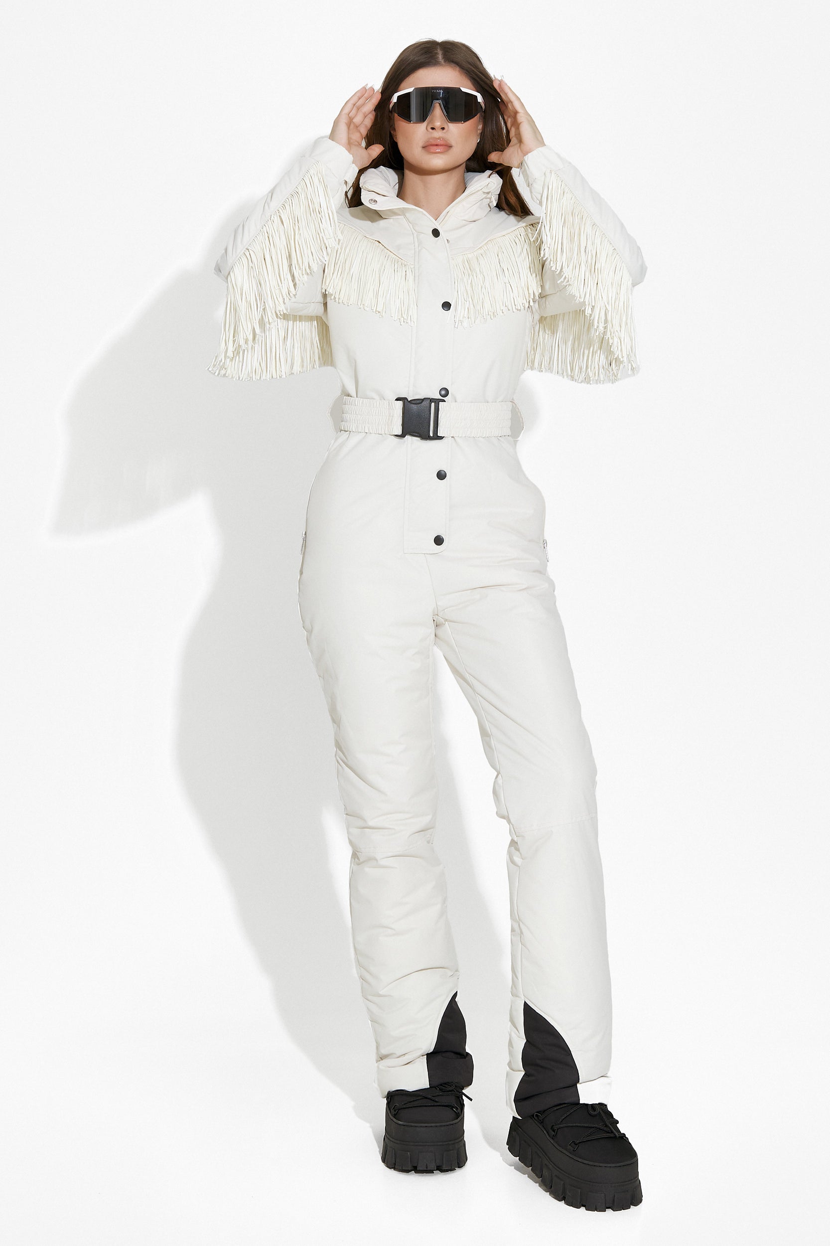 Casual beige Ritanya Bogas ski jumpsuit