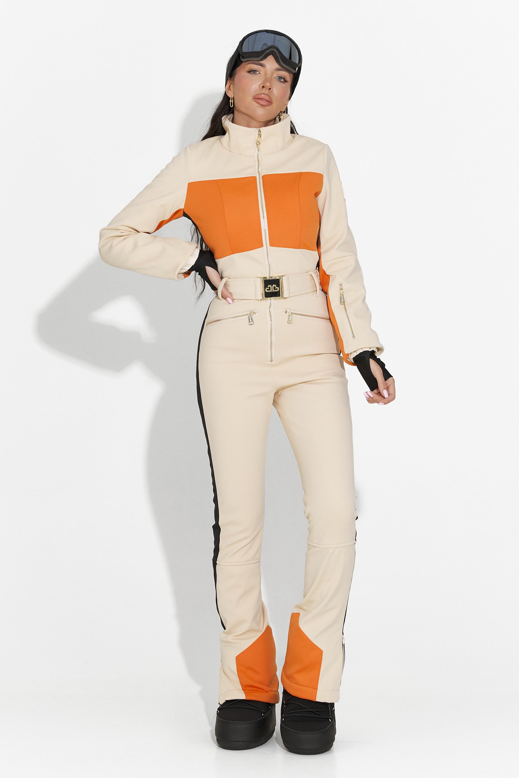 Salopeta ski casual bej Vernoa Bogas