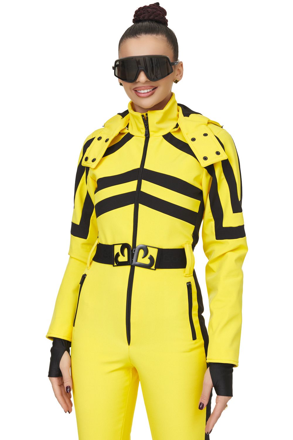 Salopeta ski casual galbena Abyem Bogas