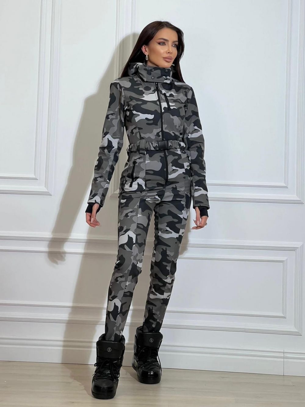 Salopeta ski casual gri army Annvar Bogas
