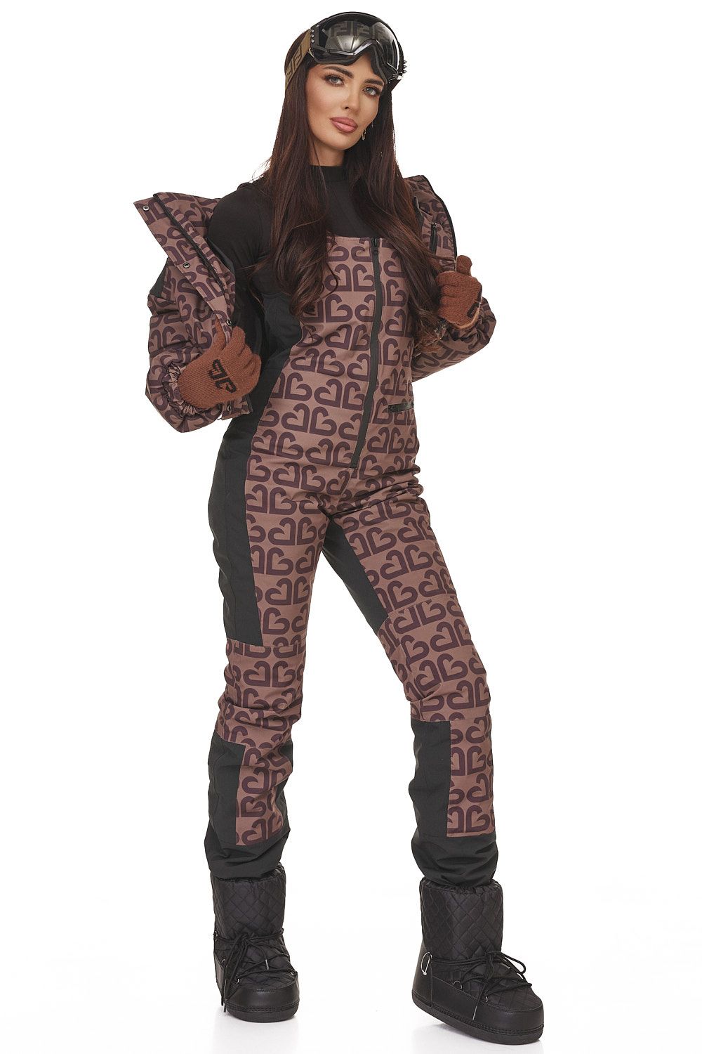 Senileda Bogas Casual Brown Ski Suit